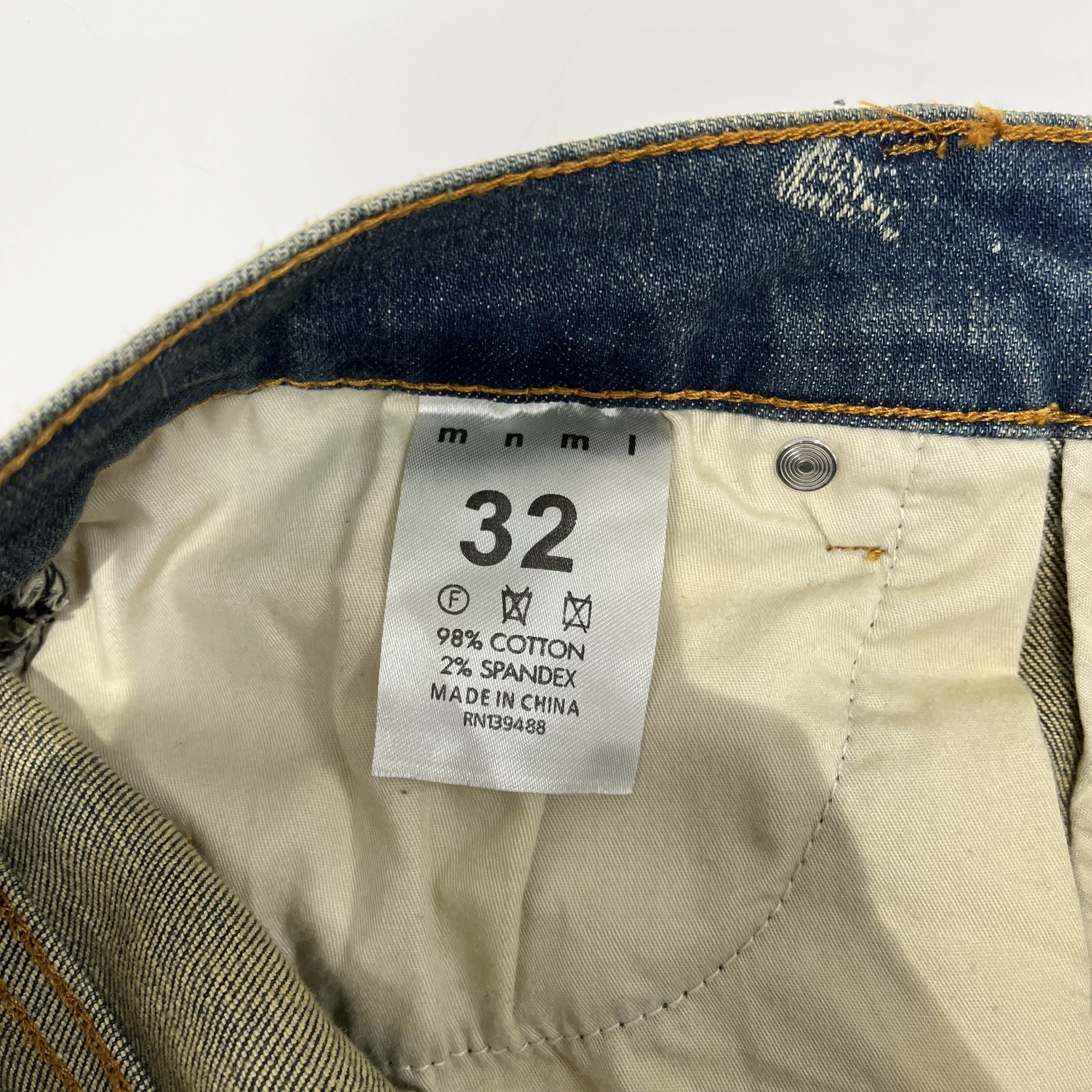 MNML MNML Destroyed Skinny Denim Jeans Size US 32 / EU 48 - 4 Thumbnail