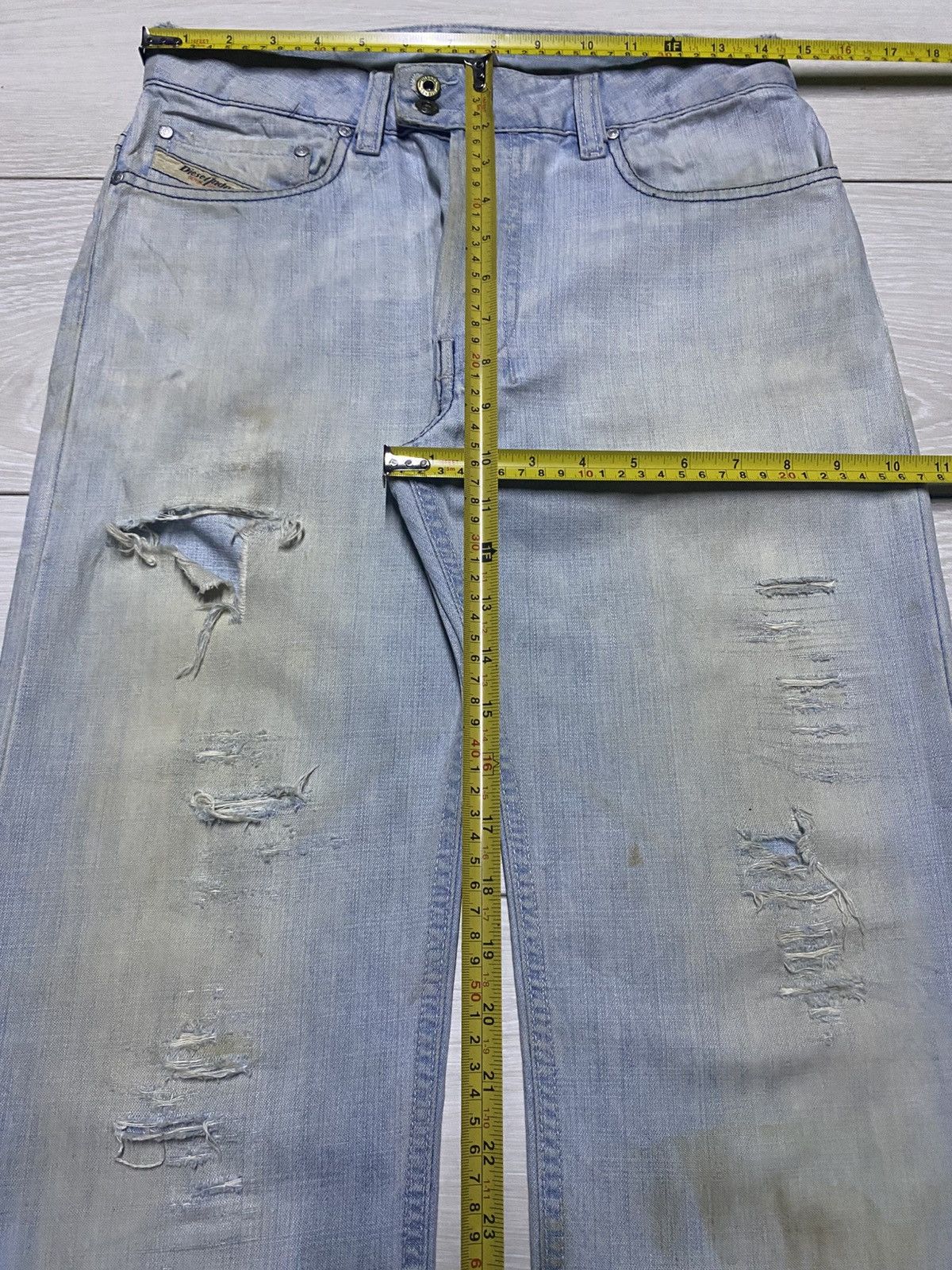 A-COLD-WALL* × Diesel Vintage Diesel Light Wash Little Bootcut Jeans Size US 28 / EU 44 - 15 Thumbnail