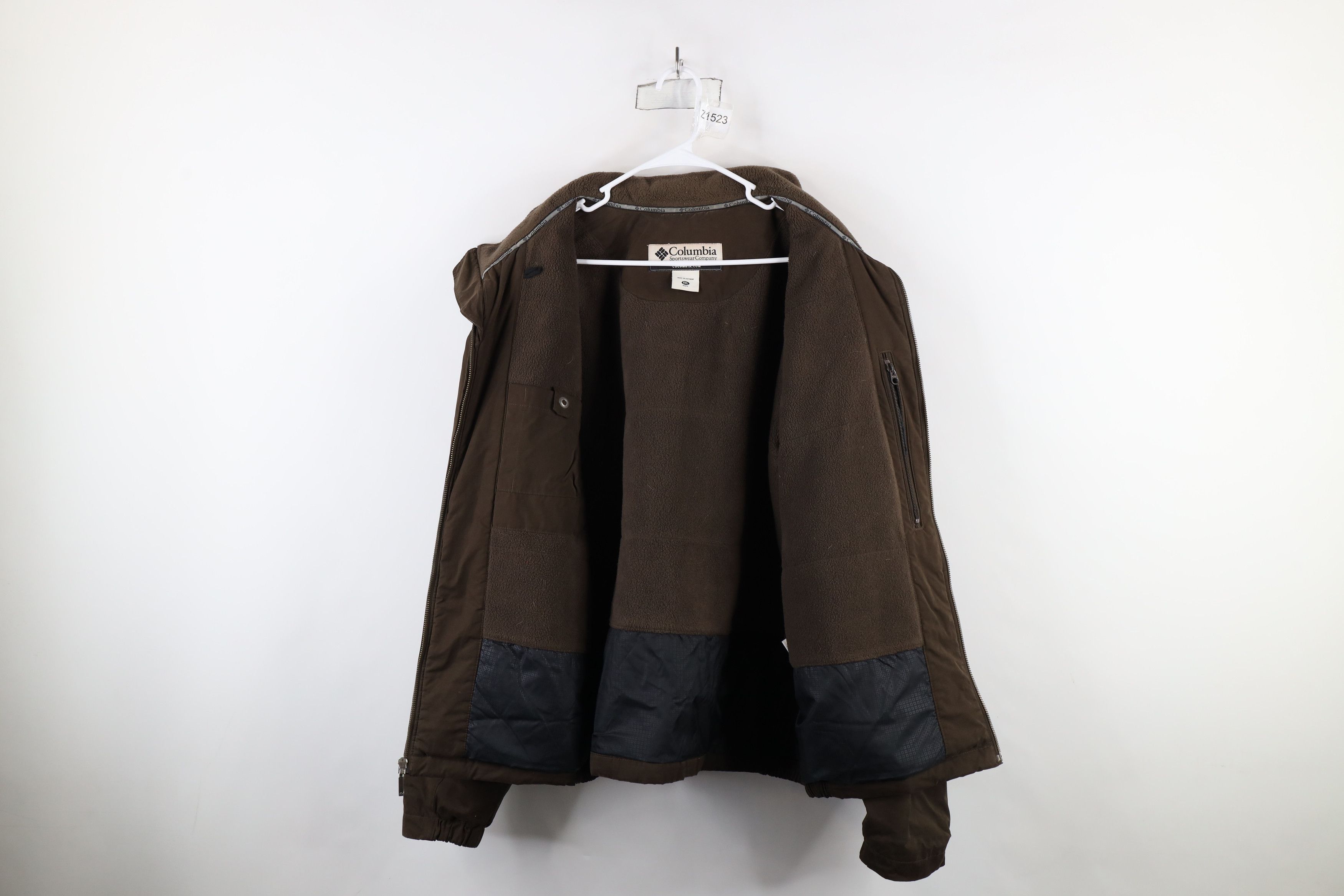 Columbia × Vintage Vintage Columbia Spell Out Fleece Lined Bomber Jacket Brown Size US XXL / EU 58 / 5 - 9 Thumbnail