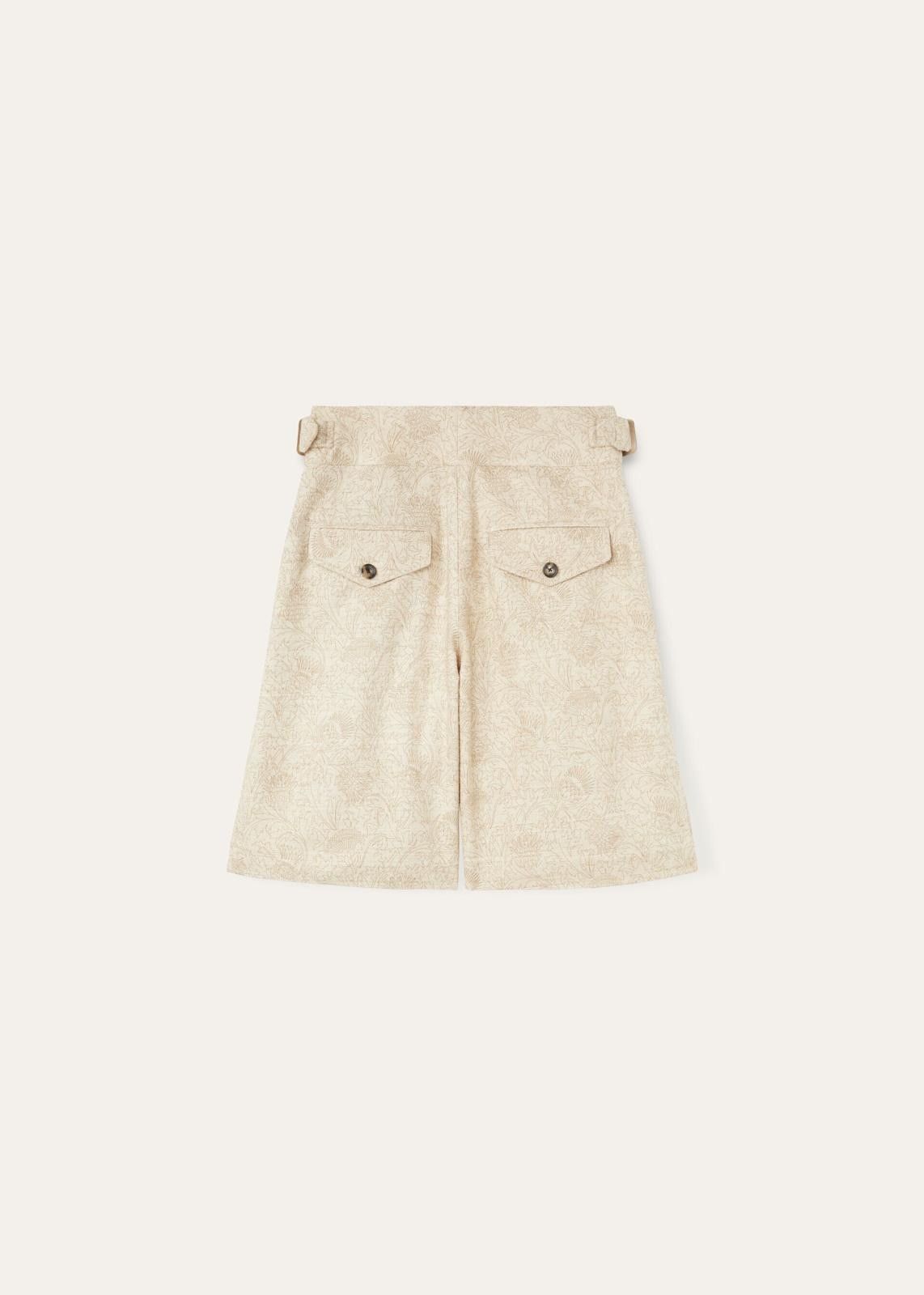 Loro Piana o1srvl11e0725 FAO6801 Cardo Tussah Short in Beige Size 26" / US 2 / IT 38 - 2 Thumbnail