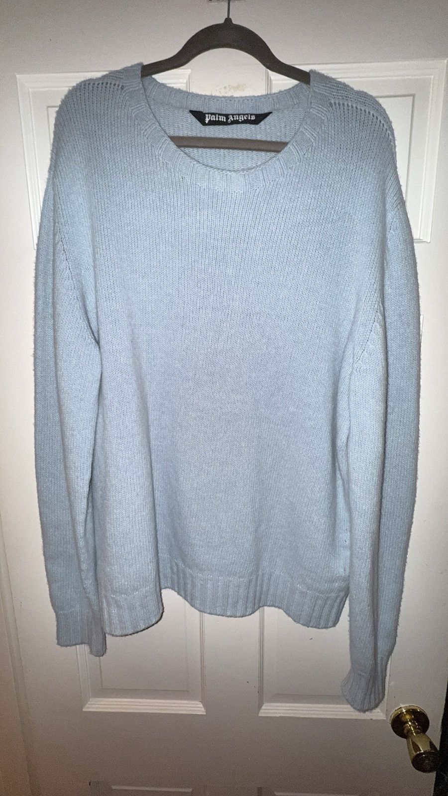 Palm Angels Palm Angels Curved Logo Sweater Size US XL / EU 56 / 4 - 4 Thumbnail