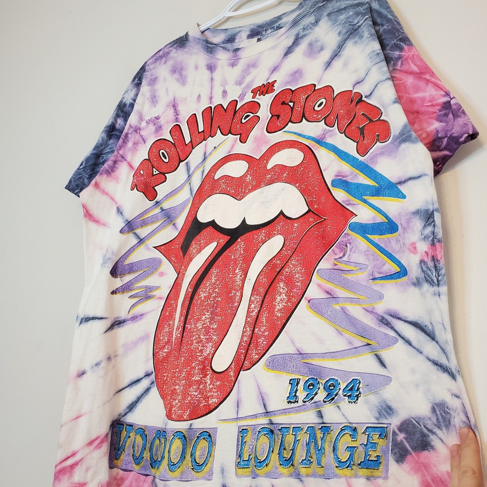 Vintage Vintage 90s 1994 Rolling Stones Voodoo Lounge Shirt Size XL Size US XL / EU 56 / 4 - 3 Thumbnail