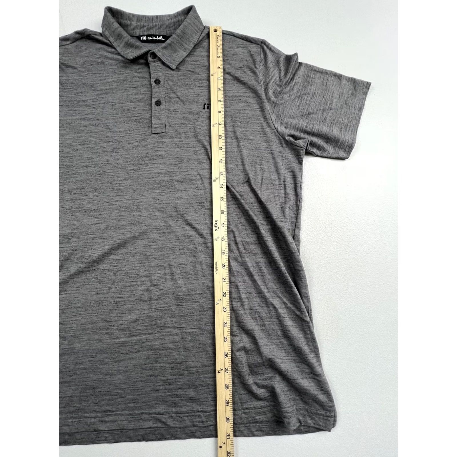 TravisMathew TravisMathew Polo Shirt Mens XL Gray Performance Golf Stretch Moisture Wicking Size US XL / EU 56 / 4 - 6 Thumbnail