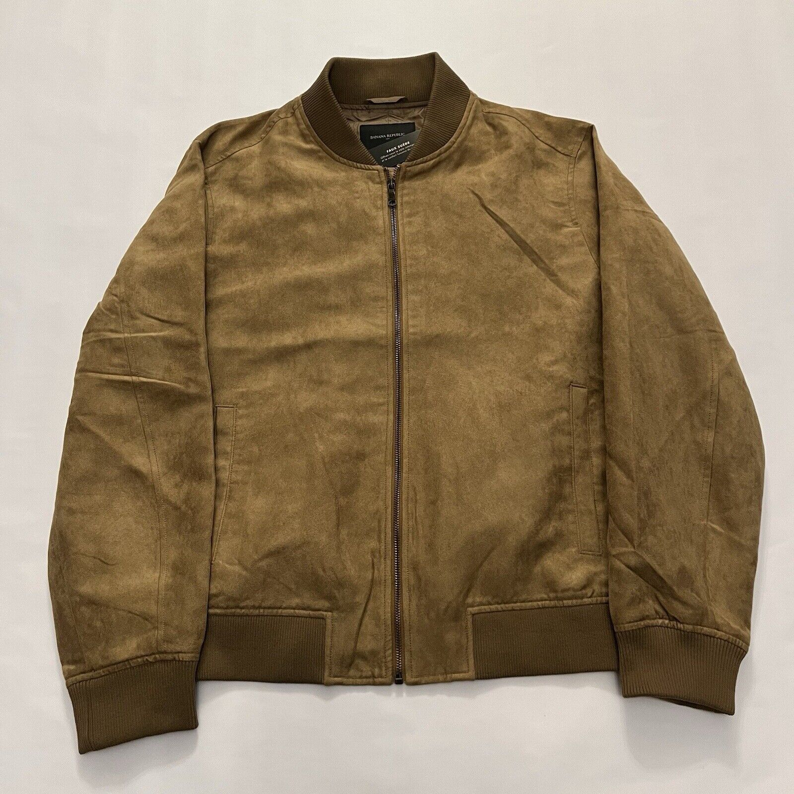 Banana Republic NWT Banana Republic - Men - VEGAN SUEDE BOMBER Large Brown Size US L / EU 52-54 / 3 - 1 Thumbnail