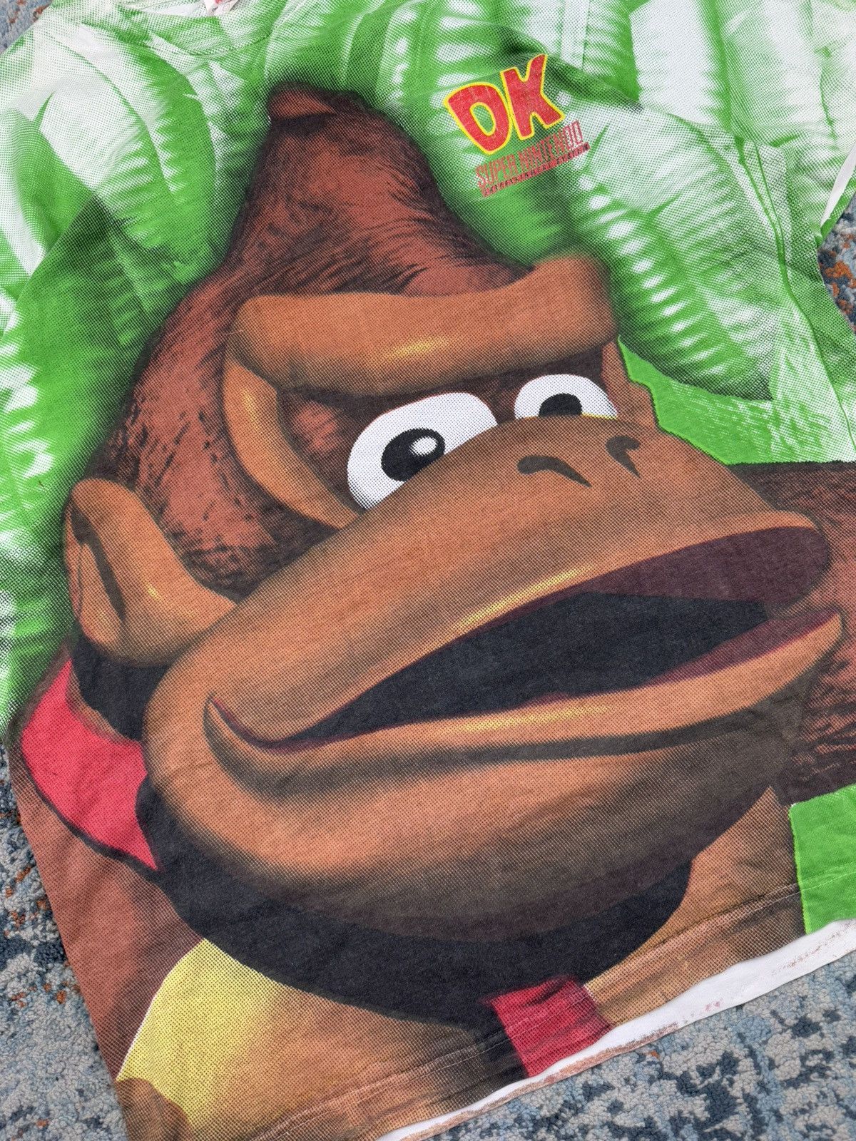Nintendo × Vintage Vintage 1994 Donkey Kong Country all over print graphic tee Size US XL / EU 56 / 4 - 7 Thumbnail
