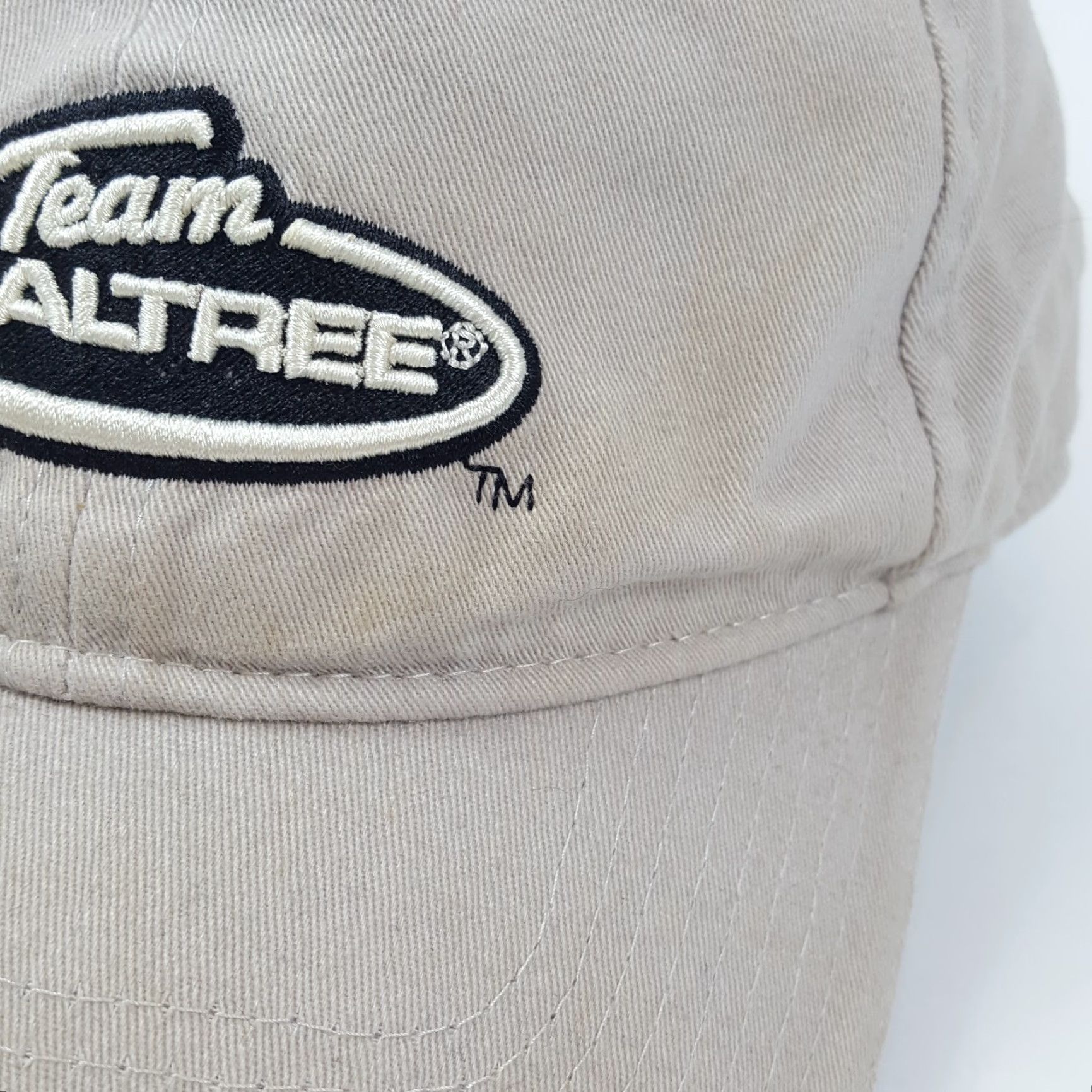 Realtree VINTAGE Realtree Adjustable Snapback Baseball Cap Hat - Beige - Retro Hunting NASCAR - Mens Size ONE SIZE - 3 Thumbnail