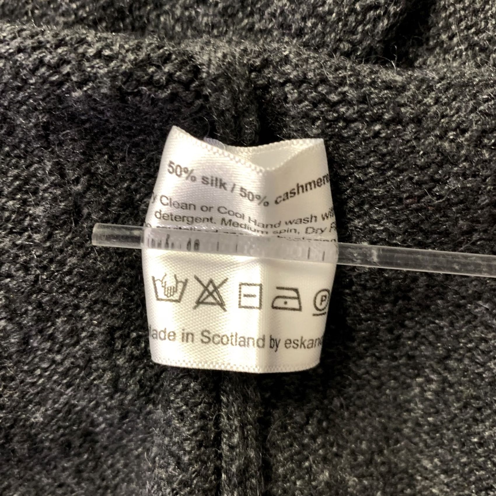 eskandar ESKANDAR Turtleneck Sweater Size M Grey Silk Cashmere Oversized Size M / US 6-8 / IT 42-44 - 6 Thumbnail