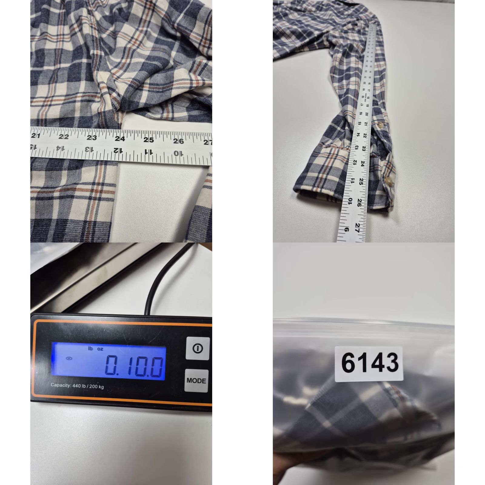Faherty Faherty Men's Flannel Shirt 2XL Blue Plaid Button-Up Long Sleeve Cotton 100% Casual Fall Mens Size US XXL / EU 58 / 5 - 8 Thumbnail