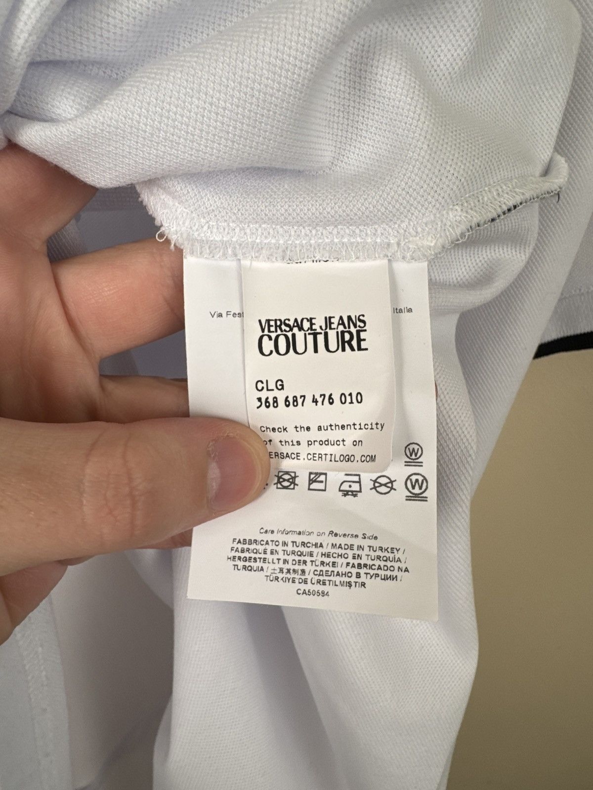Versace Jeans Couture Versace Jeans Couture T shirt Men’s L White Luxury Casual Size US L / EU 52-54 / 3 - 16 Thumbnail