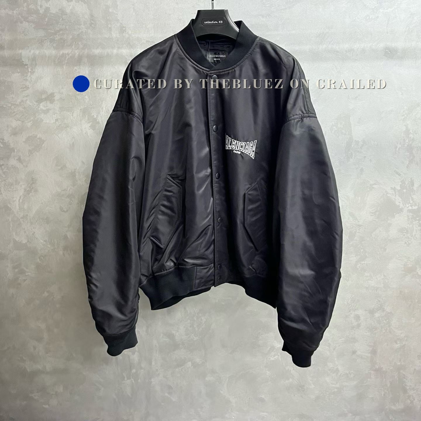 Balenciaga Balenciaga Black Letter Embroidery Jacket Size XS / US 0-2 / IT 36-38 - 1 Thumbnail