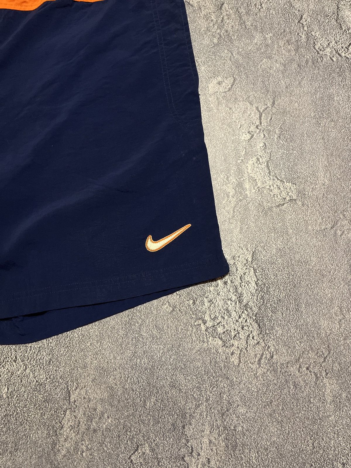 Nike × Vintage Vintage Nike Big Logo Spellout Nylon Shorts Drill Y2K Size US 36 / EU 52 - 3 Thumbnail