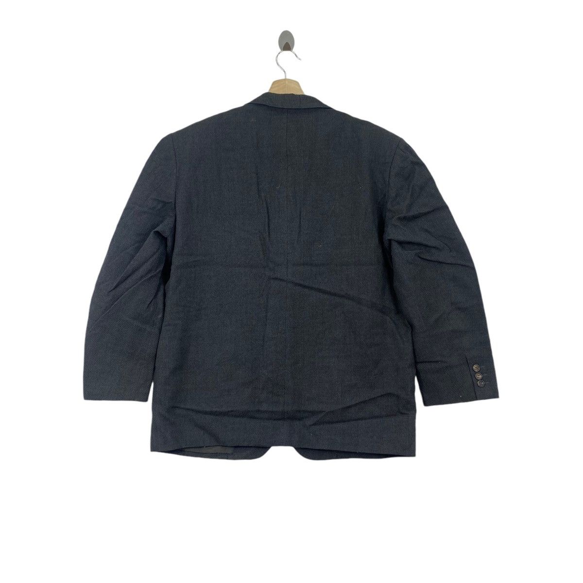 Comme des Garcons Vintage 90s COMME DES GARCONS Homme Dark Grey Blazer Coat Size US M / EU 48-50 / 2 - 3 Thumbnail