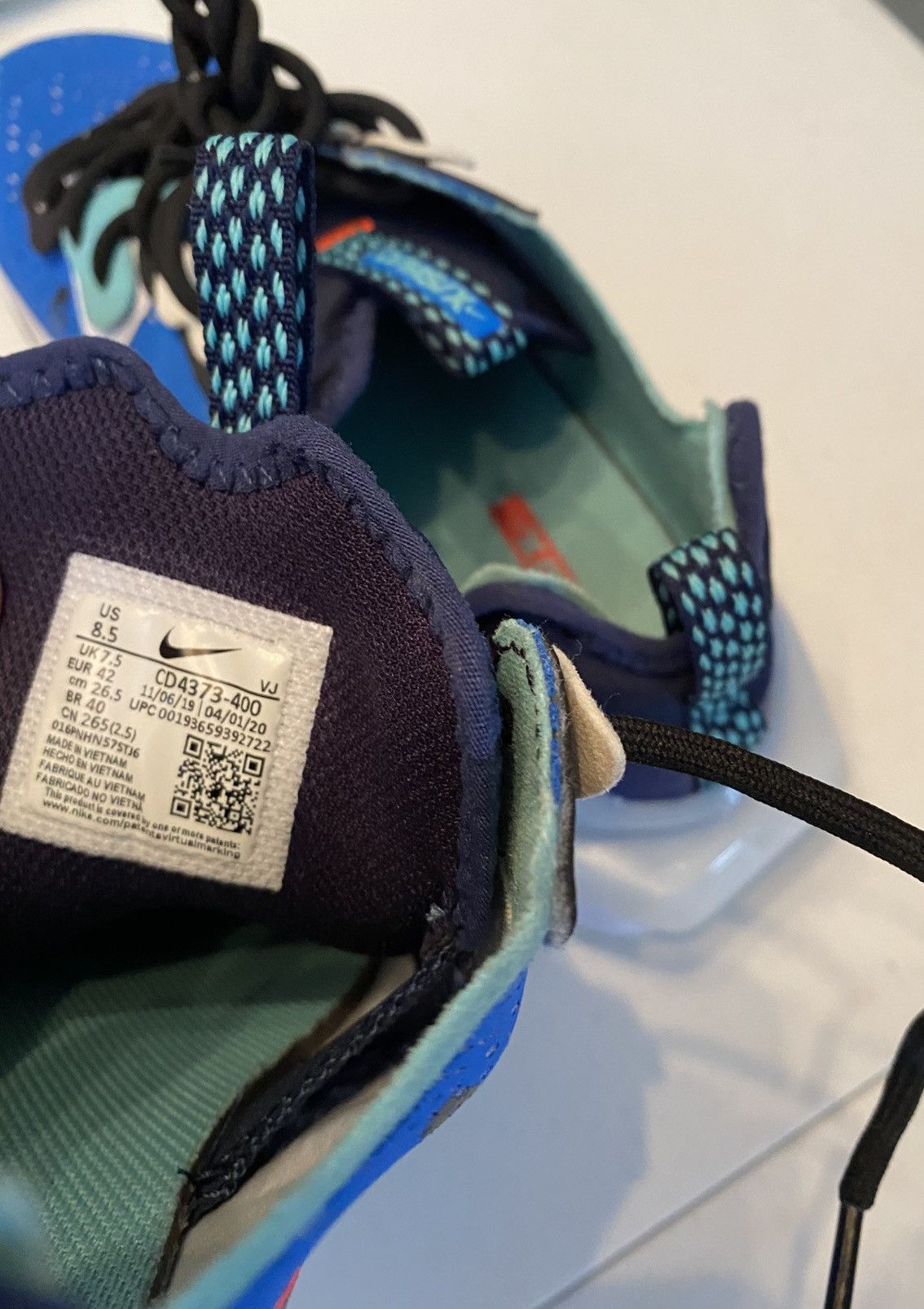 Nike Nike React Vision D/MS/X Men's Sneakers Photo Blue 8.5 LN Size US 8.5 / EU 41-42 - 3 Thumbnail
