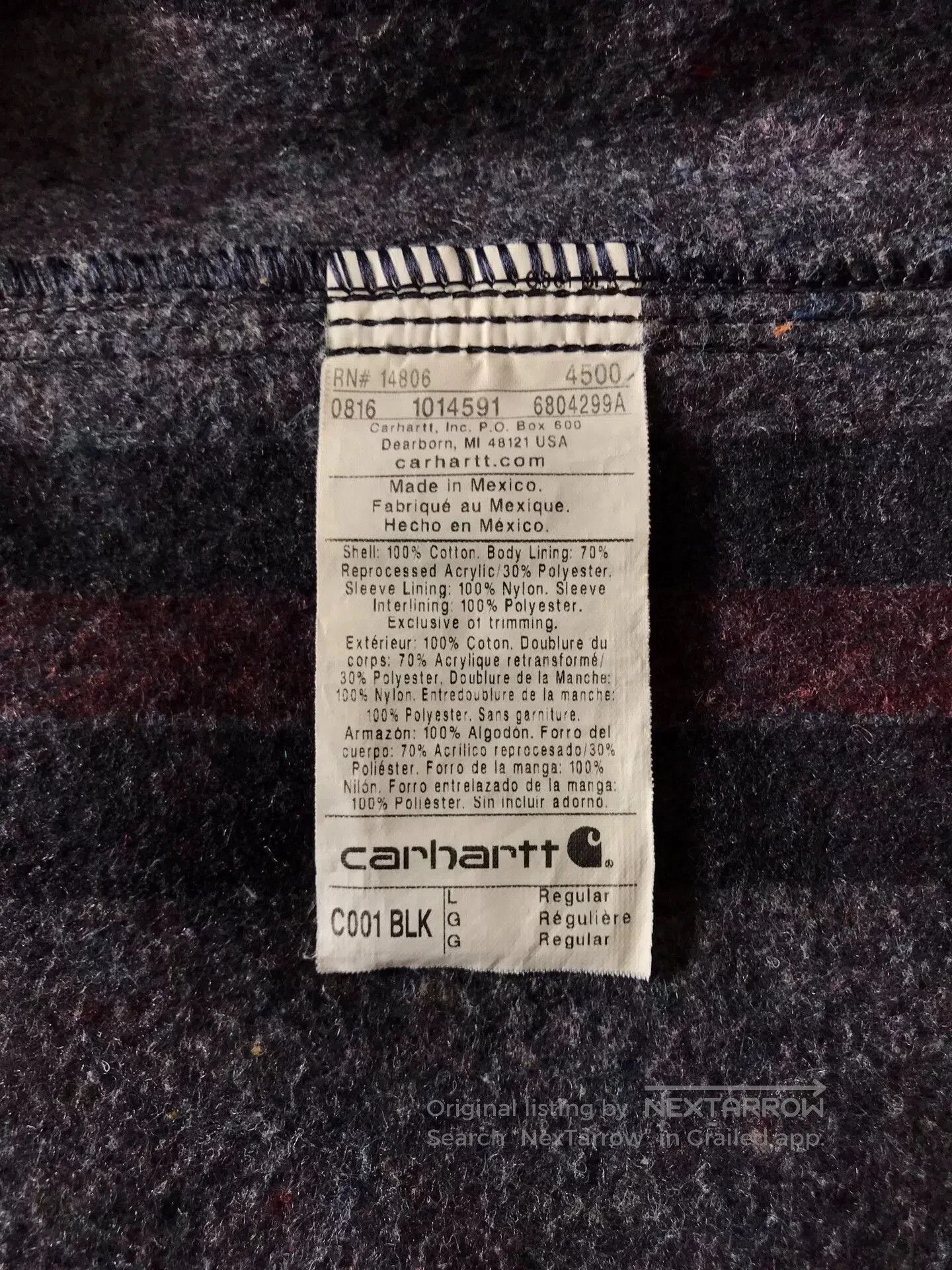 Carhartt Carhartt C001 Canvas Work Jacket. Size US L / EU 52-54 / 3 - 9 Thumbnail