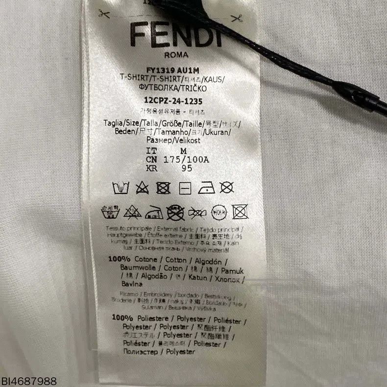 Fendi Fendi Embroidered double F short-sleeve top Size US M / EU 48-50 / 2 - 6 Thumbnail