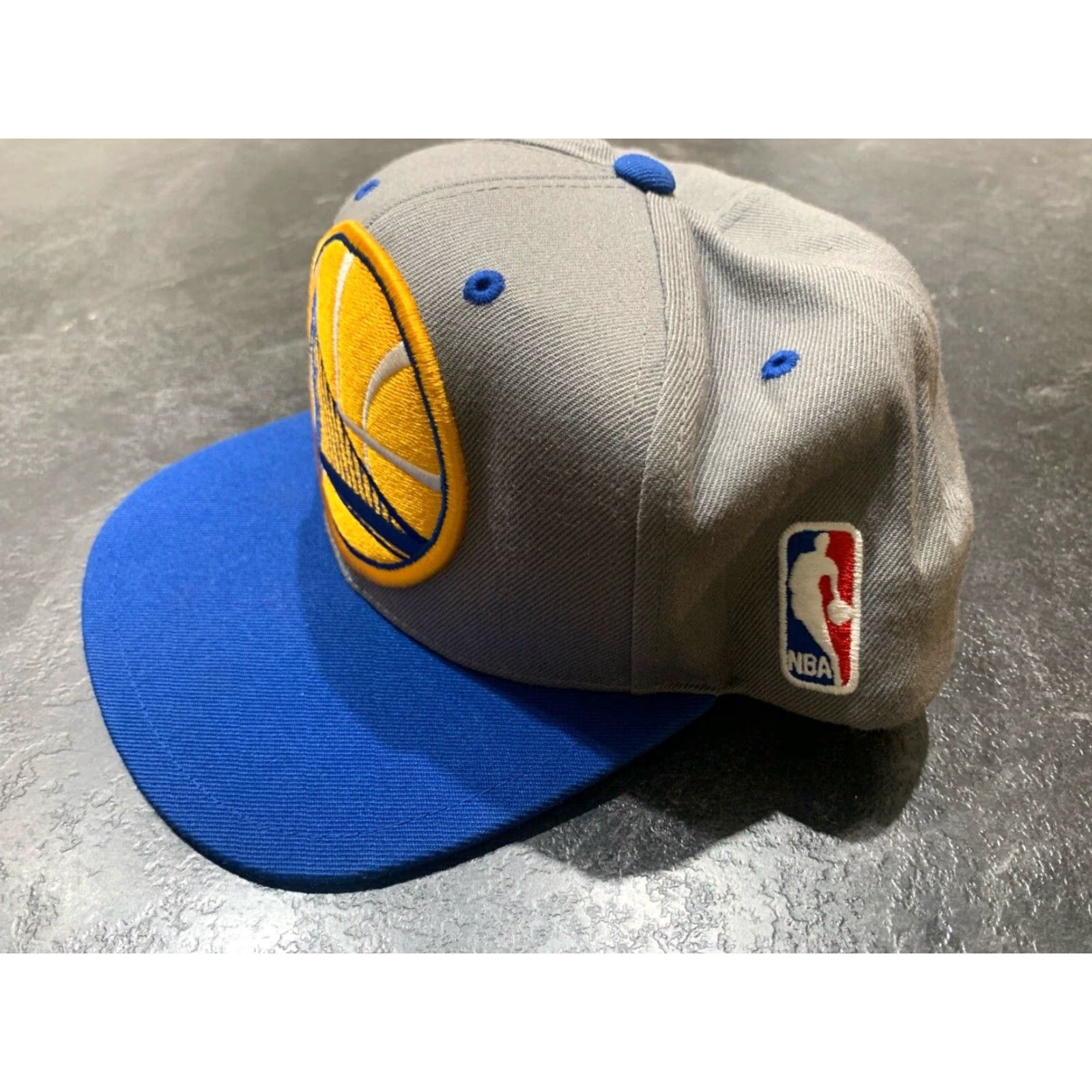 Mitchell & Ness Mitchell & Ness Golden State Warriors Gold Snapback Hat Adjustable Basketball Mens Size ONE SIZE - 2 Thumbnail