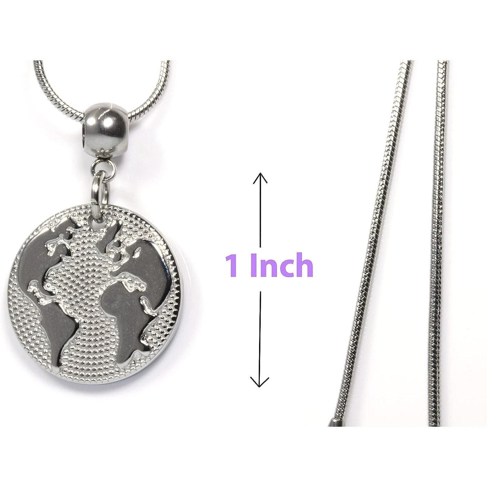 & Other Stories Earth Necklace - A Planet Necklace Earth Globe Necklace Size ONE SIZE - 4 Thumbnail