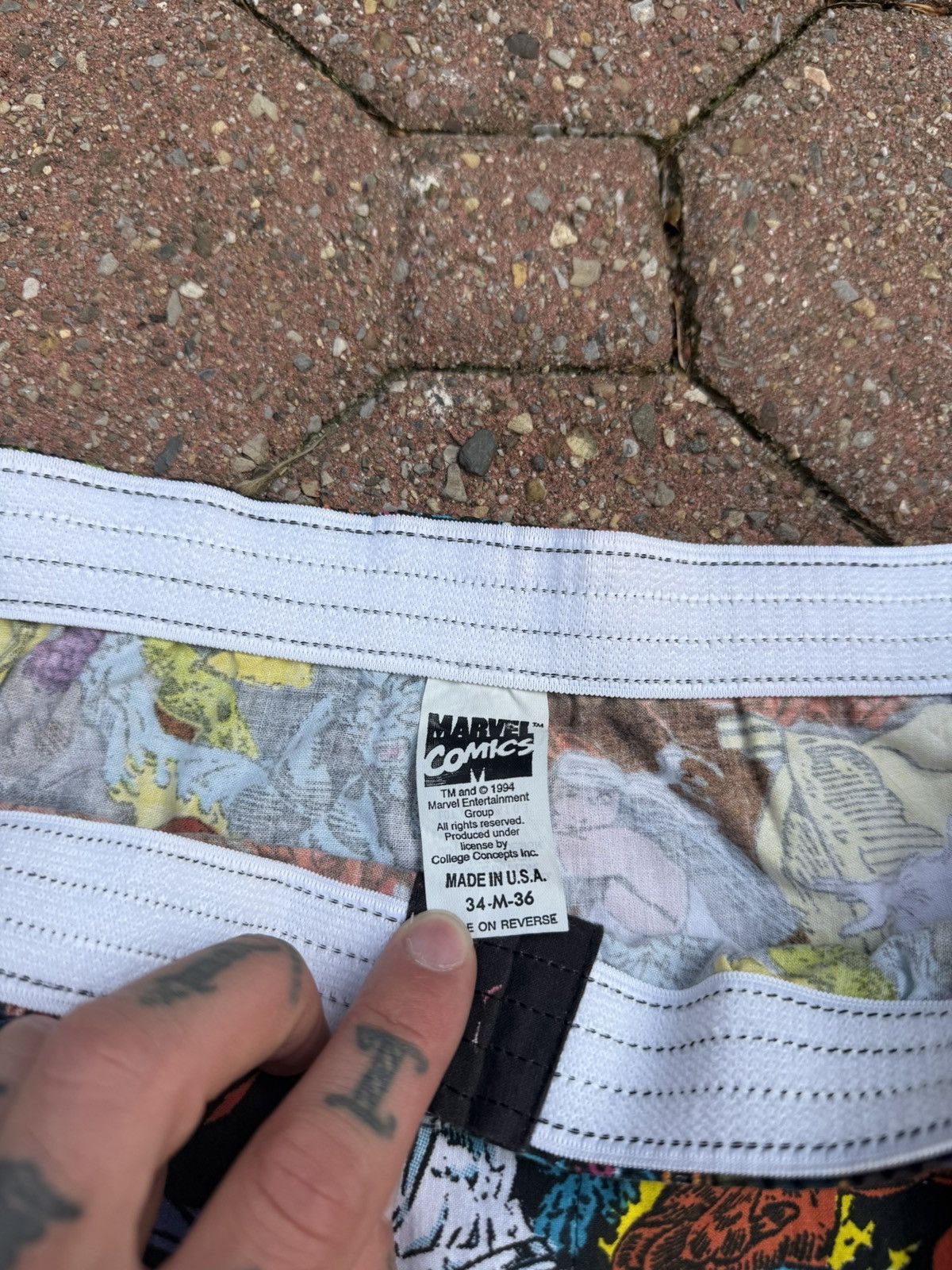 Marvel Comics Vintage marvel 80s boxers usa 100% cotton Size US 32 / EU 48 - 4 Thumbnail