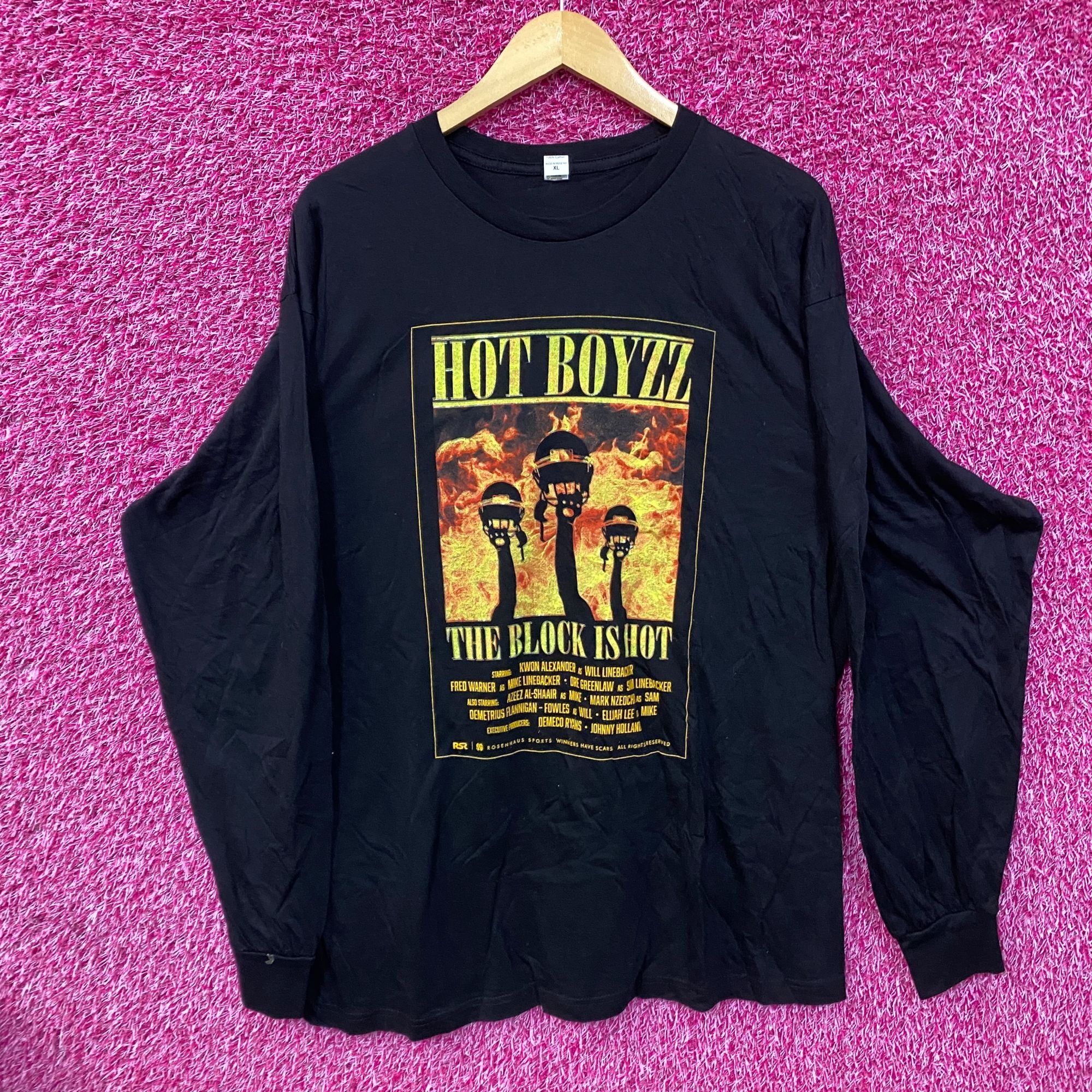 Rap Tees Hot Boyzz 49ers The Block is Hot Long Sleeve T-Shirt XL Size US XL / EU 56 / 4 - 1 Thumbnail