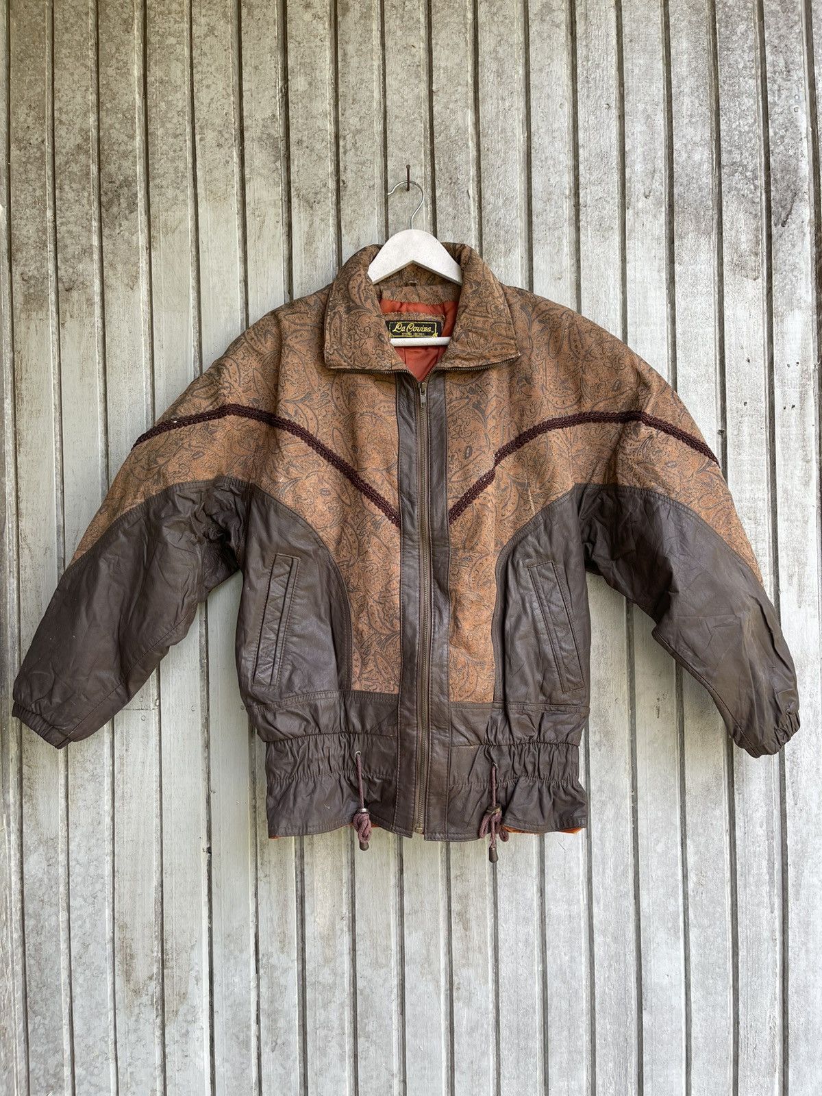 Japanese Brand Art leather jacket la covina paisley Size L / US 10 / IT 46 - 1 Thumbnail