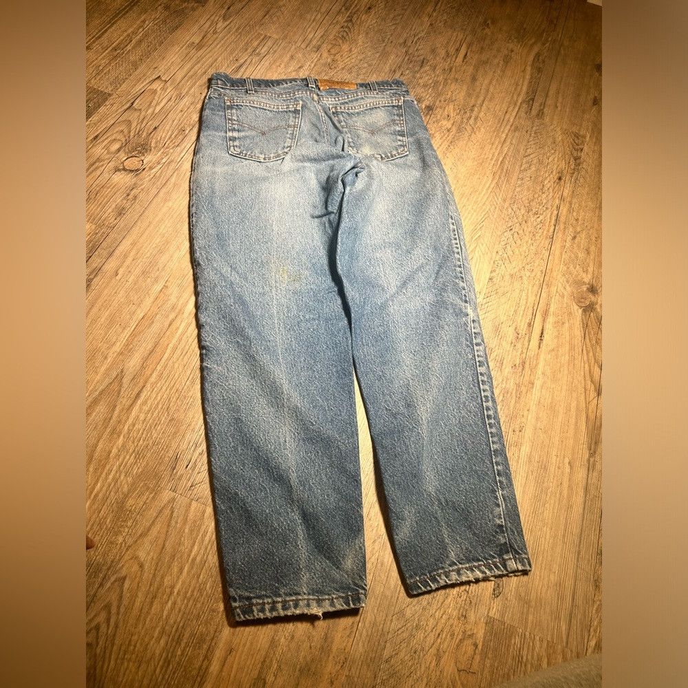 Levi's Vintage Clothing 80s Levis Light Wash 550 Jeans Orange Tab USA Made Faded Di Size US 33 - 6 Thumbnail