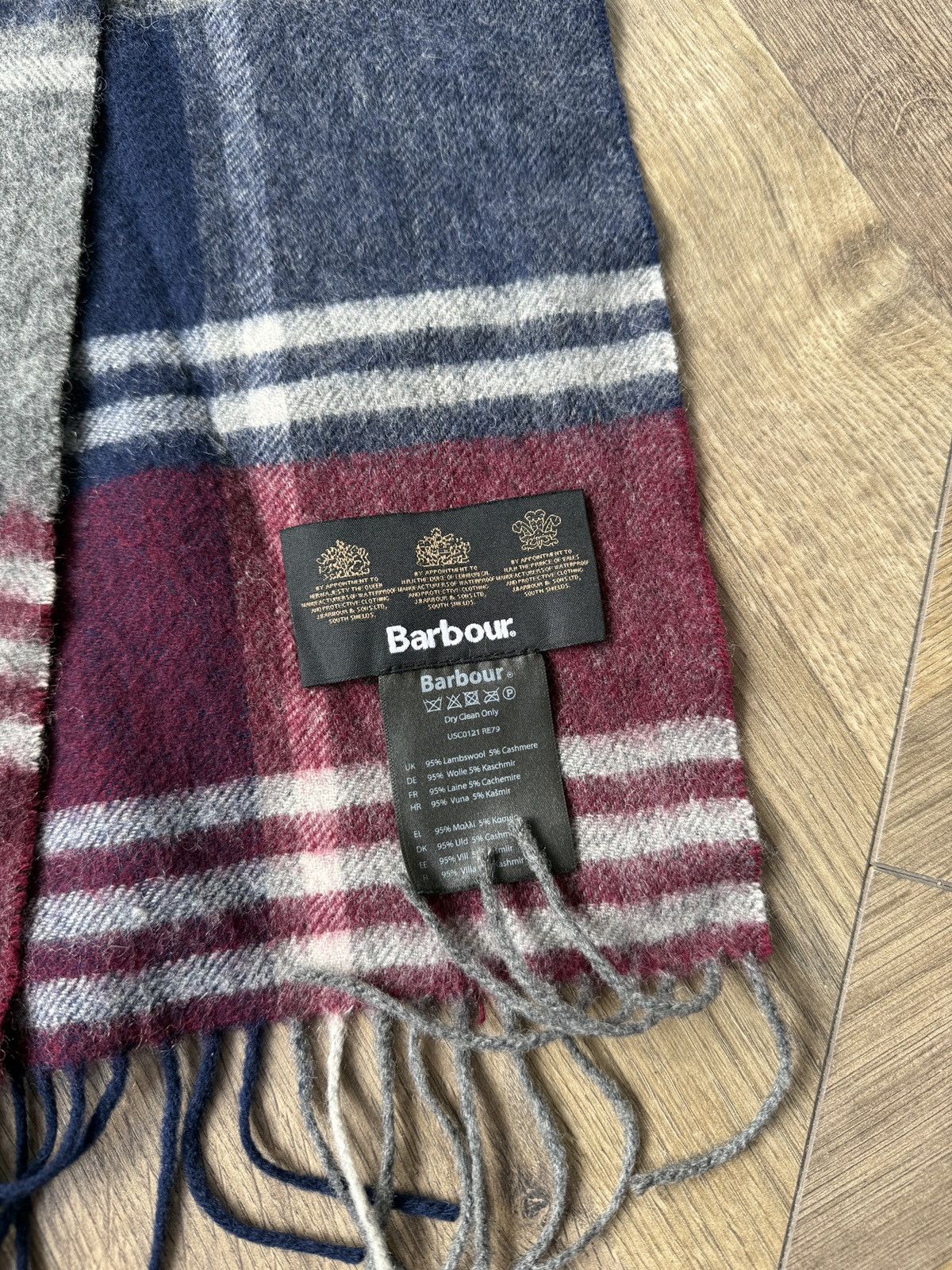 Barbour Vintage Barbour Lambswool Cashmere Tartan Scarf Size ONE SIZE - 5 Thumbnail