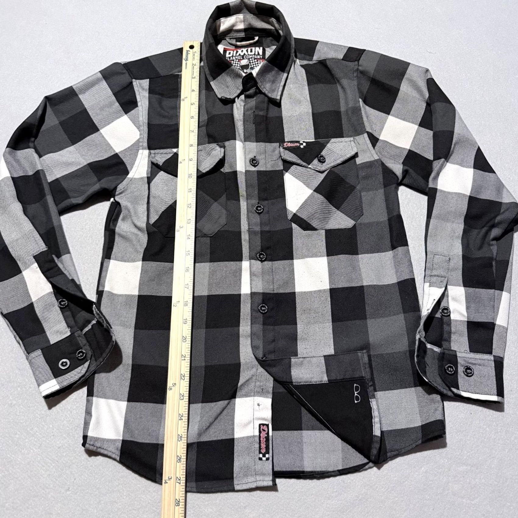Vintage Dixxon Flannel Co. Finish Line Shirt Men Black Buffalo Plaid Button Up XS Shirt Men Black Buffalo Plaid Button Up XS Size US XS / EU 42 / 0 - 8 Thumbnail