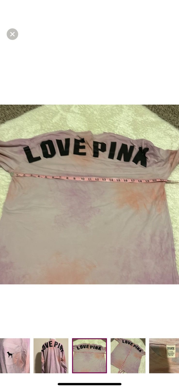 Pink Pink Victoria’s Secret medium tie dye long sleeved tee Size M / US 6-8 / IT 42-44 - 4 Thumbnail