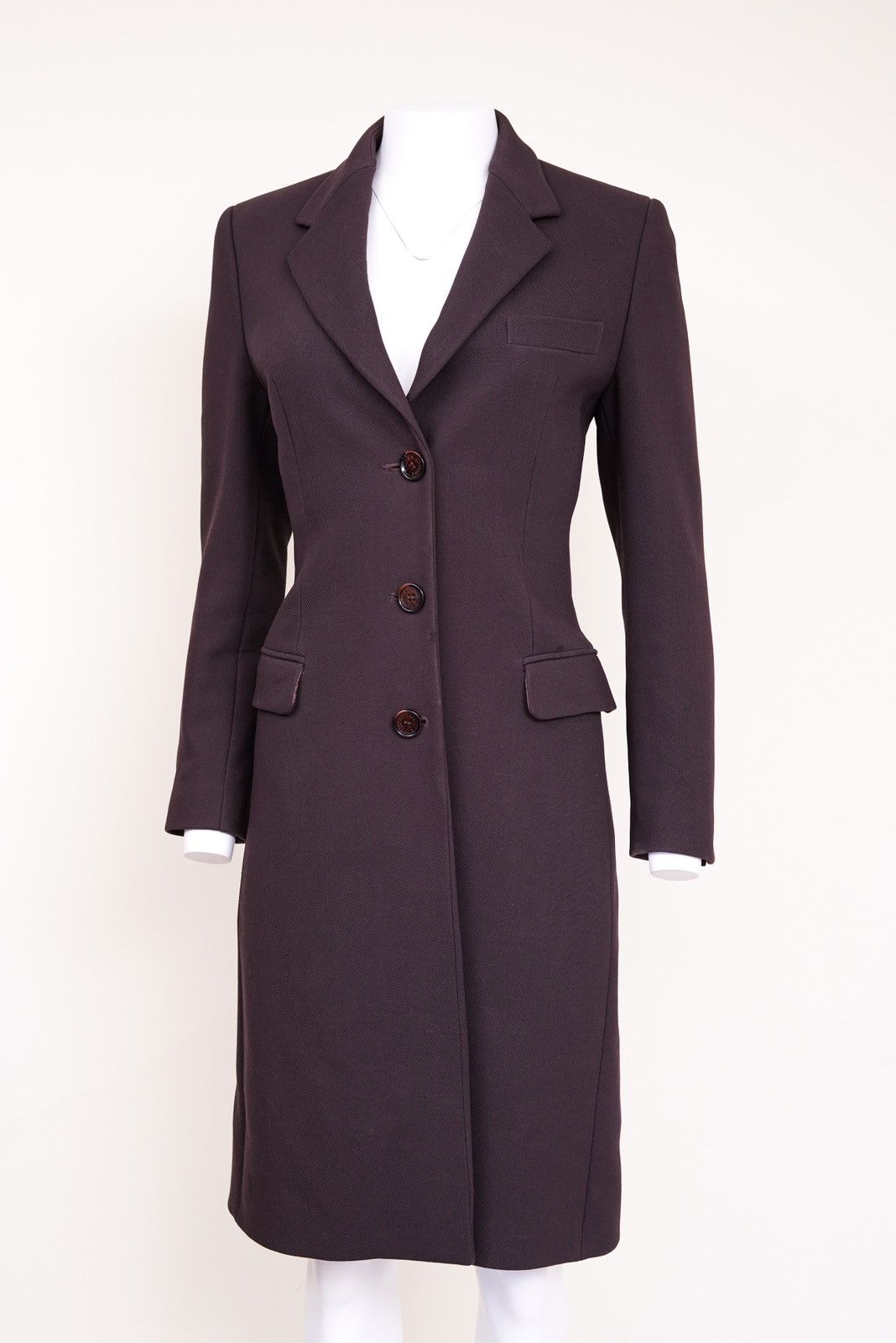 Dolce & Gabbana Dolce & Gabbana 1990s Single-Breasted Brown Coat Size S / US 4 / IT 40 - 4 Thumbnail