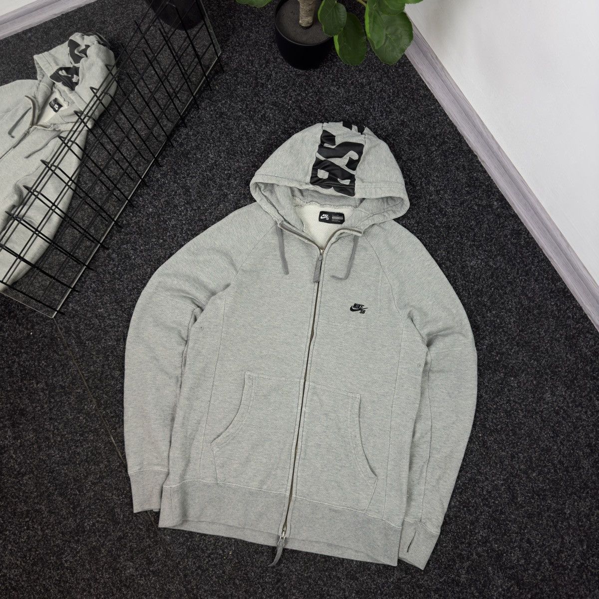 Nike × Vintage Nike Skateboard Vintage Zip Hoodie Y2k Style Size US M / EU 48-50 / 2 - 2 Thumbnail