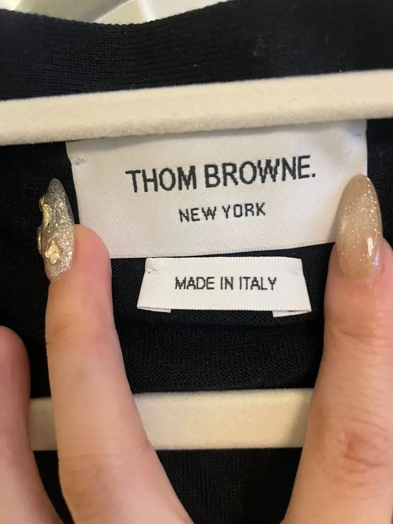 Thom Browne THOMBROWNE Black Cardigan Size 4 Size US XL / EU 56 / 4 - 5 Thumbnail
