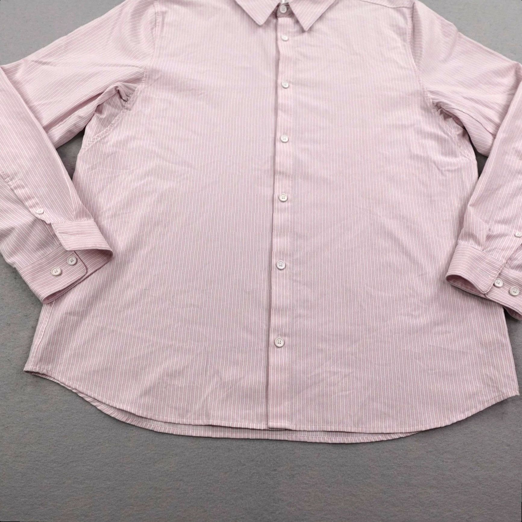 Lululemon Lululemon Shirt Button-Up Long Sleeve Men Large Pink Striped Performance Breathable Casual Workwear Mens Size US M / EU 48-50 / 2 - 3 Thumbnail