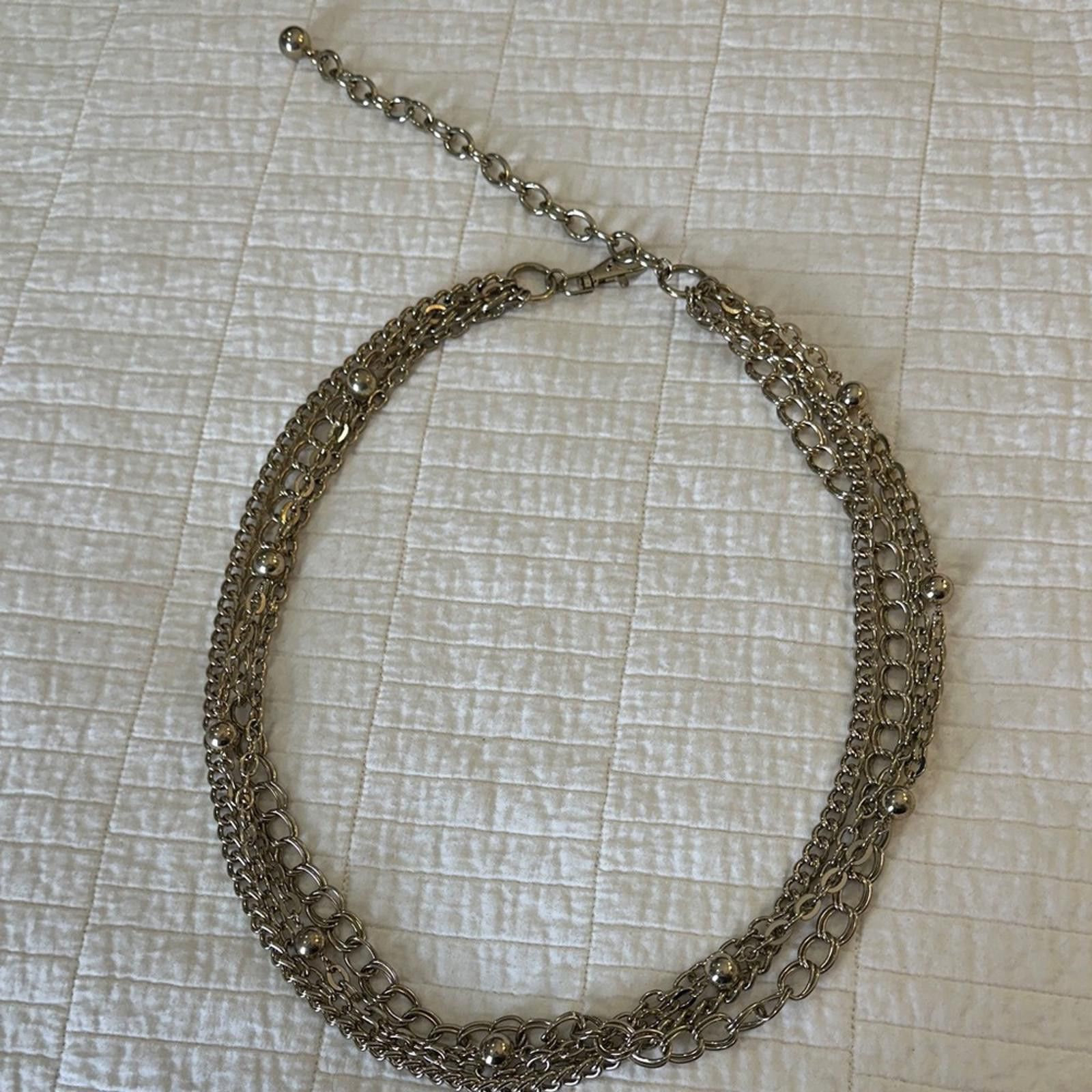 Vintage Y2K vintage Gold Tone Elegant Chain Belt EUC Adjustable Size ONE SIZE - 2 Thumbnail