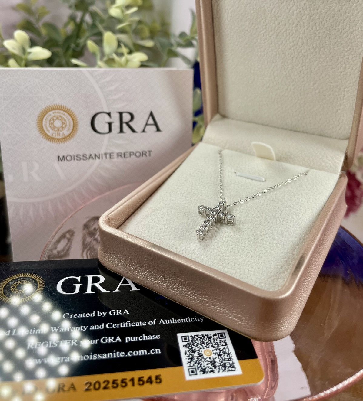 Other GRA Certified Moissanite DIAMOND CROSS PENDANT NECKLACE!! Size ONE SIZE - 2 Thumbnail
