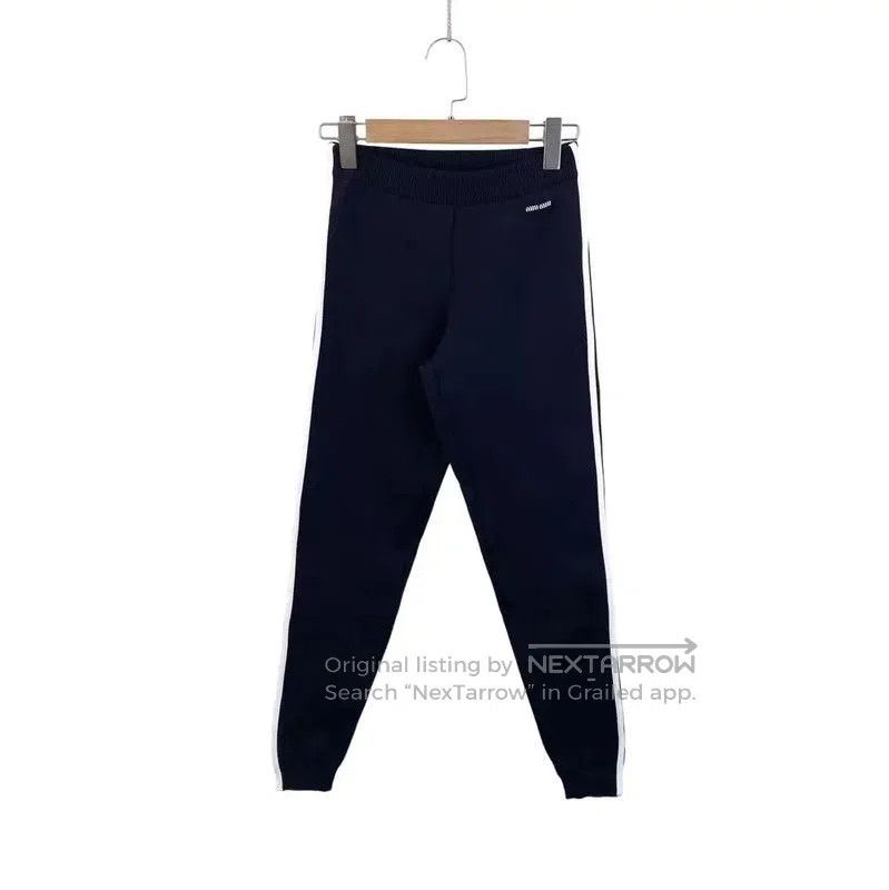 Miu Miu Miu Miu Navy Nylon Women's Casual Pants . Size 30" / US 8 / IT 44 - 1 Thumbnail