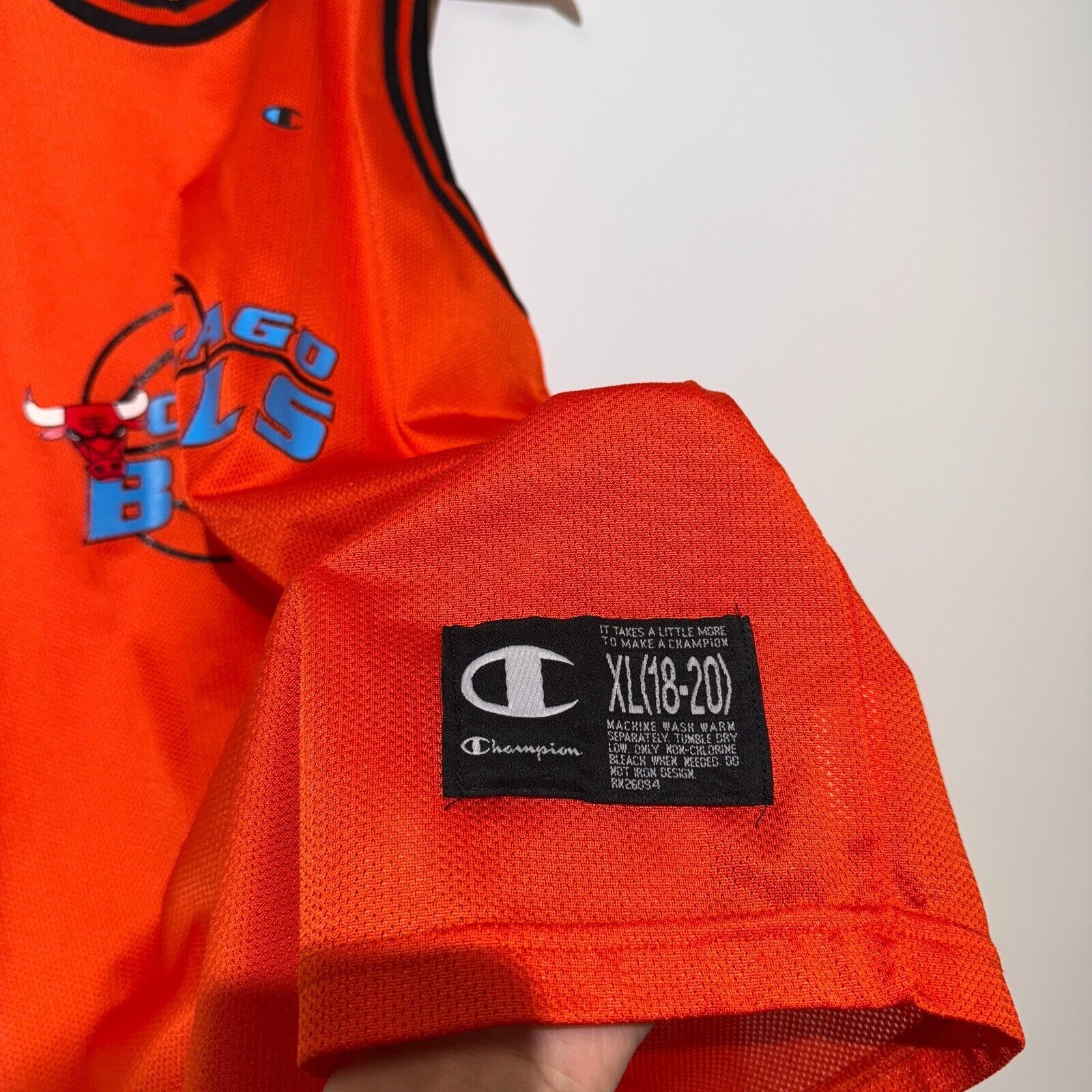 Champion × Vintage Vintage Champion Unisex Orange Polyester Tank Top Size M NBA Size US M / EU 48-50 / 2 - 8 Thumbnail