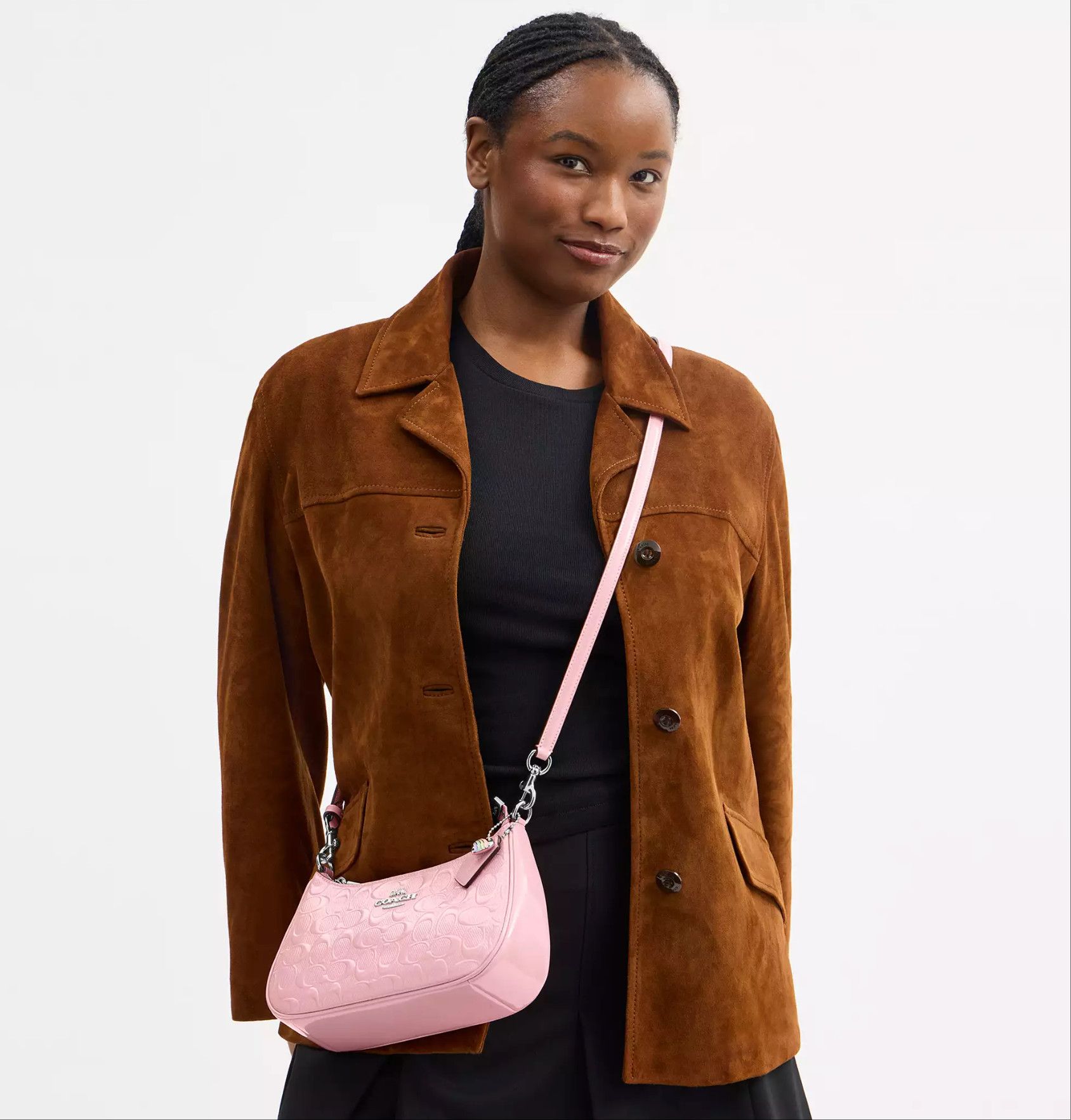 Coach Teri Shoulder Bag In Signature Leather Heart Charm CDA98 Size ONE SIZE - 13 Thumbnail
