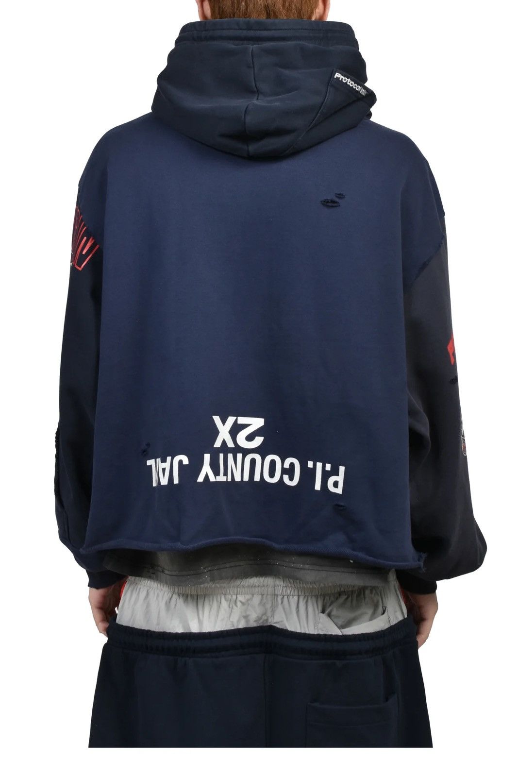 PROJECT G/R Protocol Index UPSIDE DOWN ZIP HOODIE NAVY PROJECT GR Size US L / EU 52-54 / 3 - 8 Thumbnail