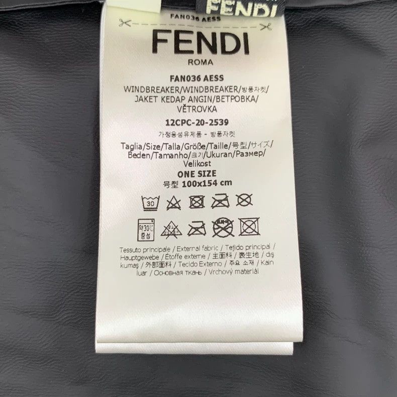 Fendi FENDI size 100*154cm Dark Brown Logo Printed Hooded Semi-Zi Size US M / EU 48-50 / 2 - 8 Thumbnail