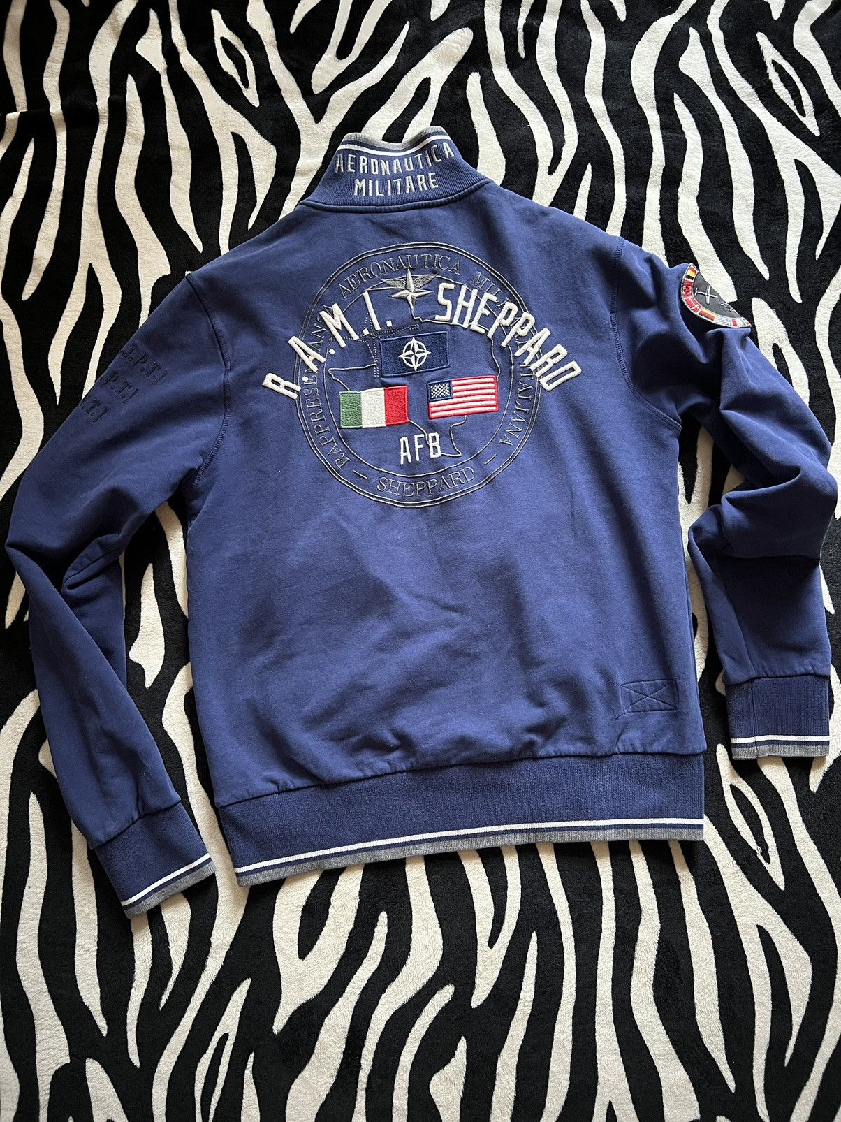 Aeronautica Militare Aeronautica Militare zipper sweatshirt military style AFB Size US M / EU 48-50 / 2 - 4 Thumbnail