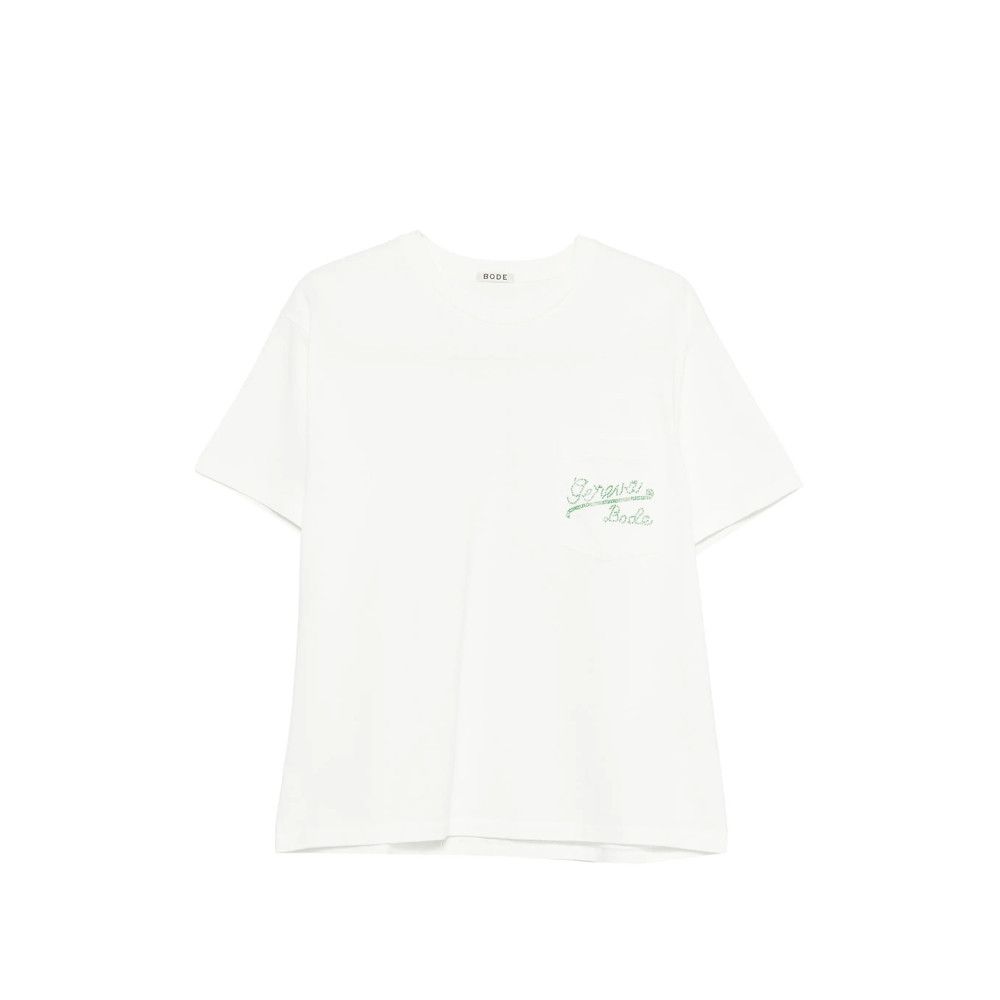 Bode Bode WHITE T-Shirts & Vests - T-Shirts Size US L / EU 52-54 / 3 - 1 Thumbnail