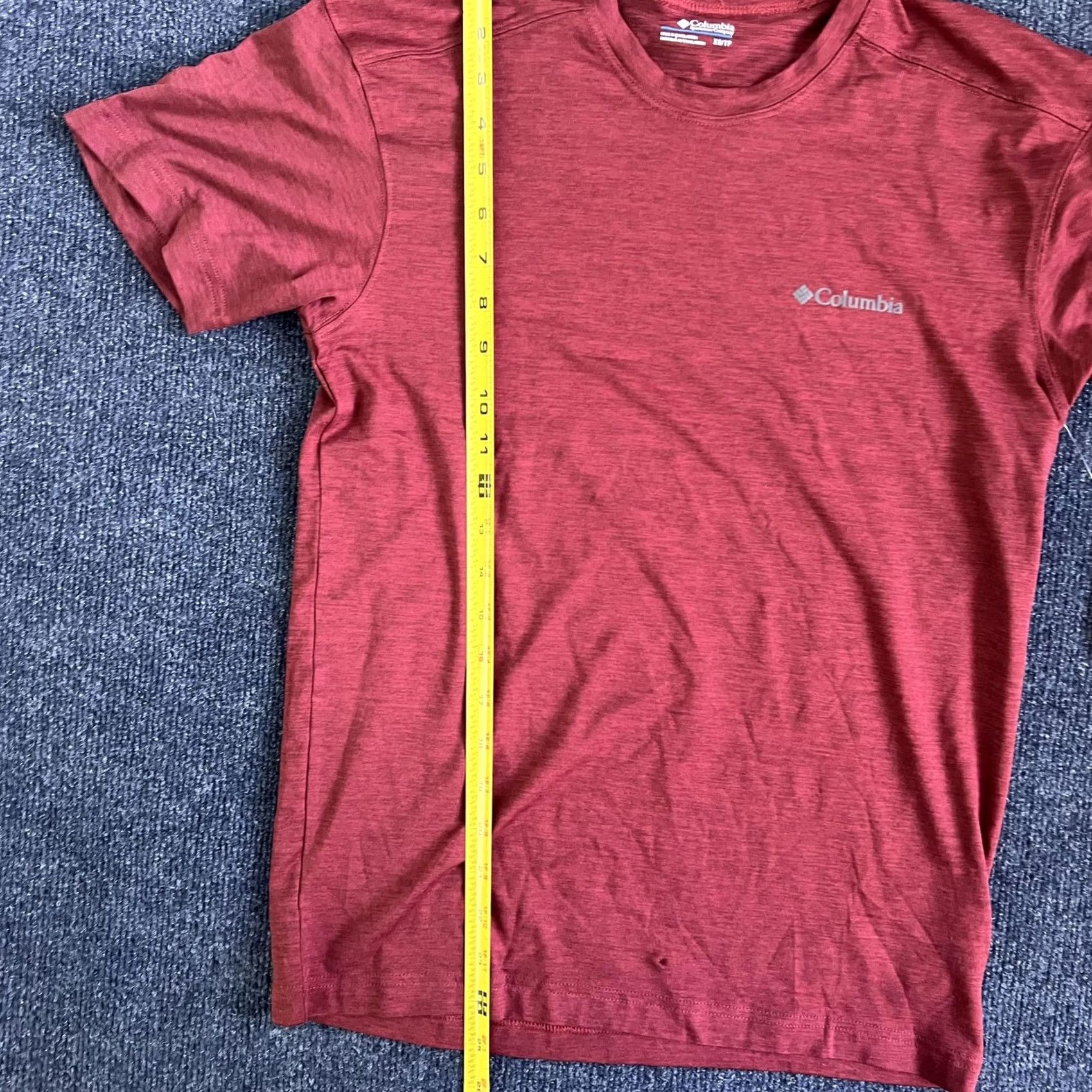 Vintage Columbia Shirt Mens XS Red Heather Short Sleeve Crew Neck T-Shirt Top Size US XS / EU 42 / 0 - 3 Thumbnail
