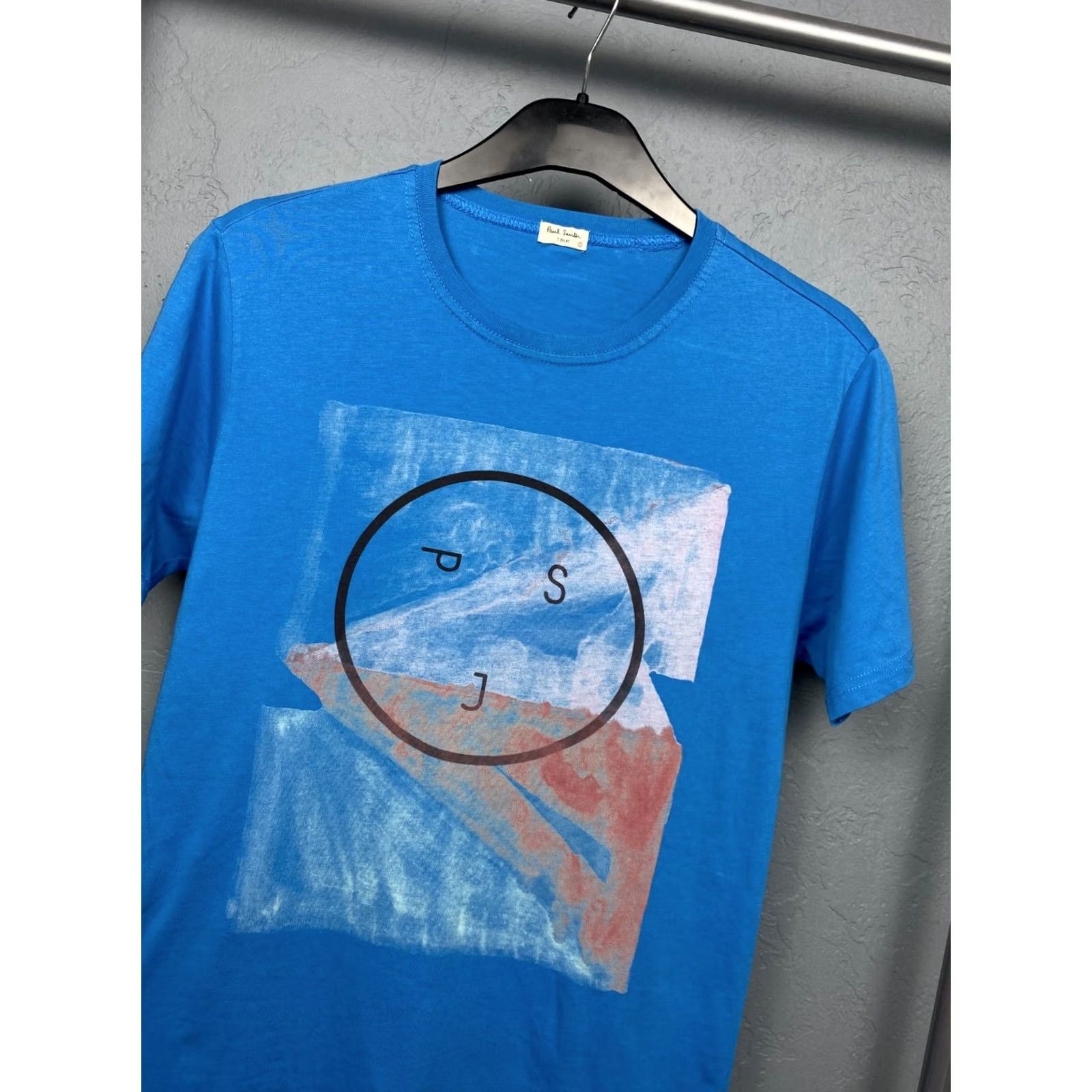 Paul Smith Paul Smith Mens Crew Neck T-Shirt L Blue Cotton Logo Shirt Size US L / EU 52-54 / 3 - 2 Thumbnail