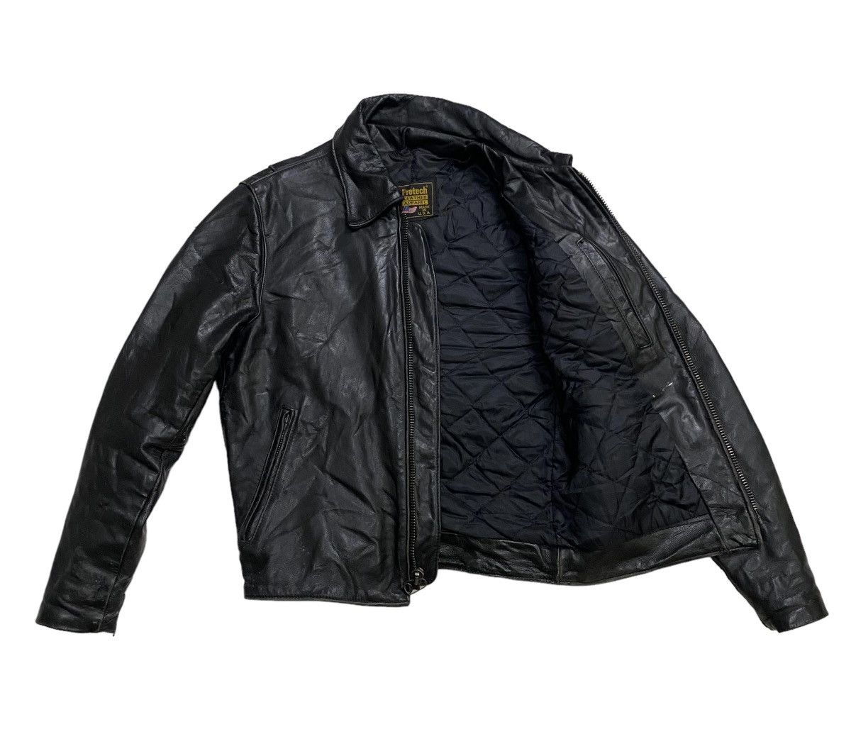 Genuine Leather VINTAGE PROTECH LEATHER APPAREL RIDER JACKET Size US M / EU 48-50 / 2 - 8 Thumbnail