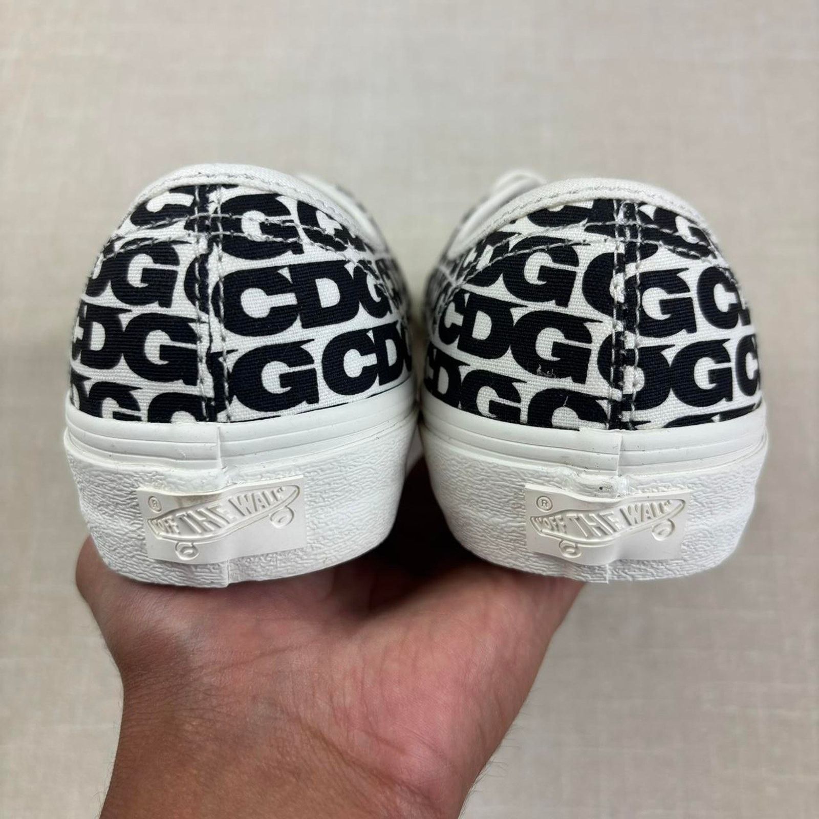 Vans 🐼 2018 Vans Authentic x CDG “White Heel Tab” 8W Size US 8 / IT 38 - 6 Thumbnail