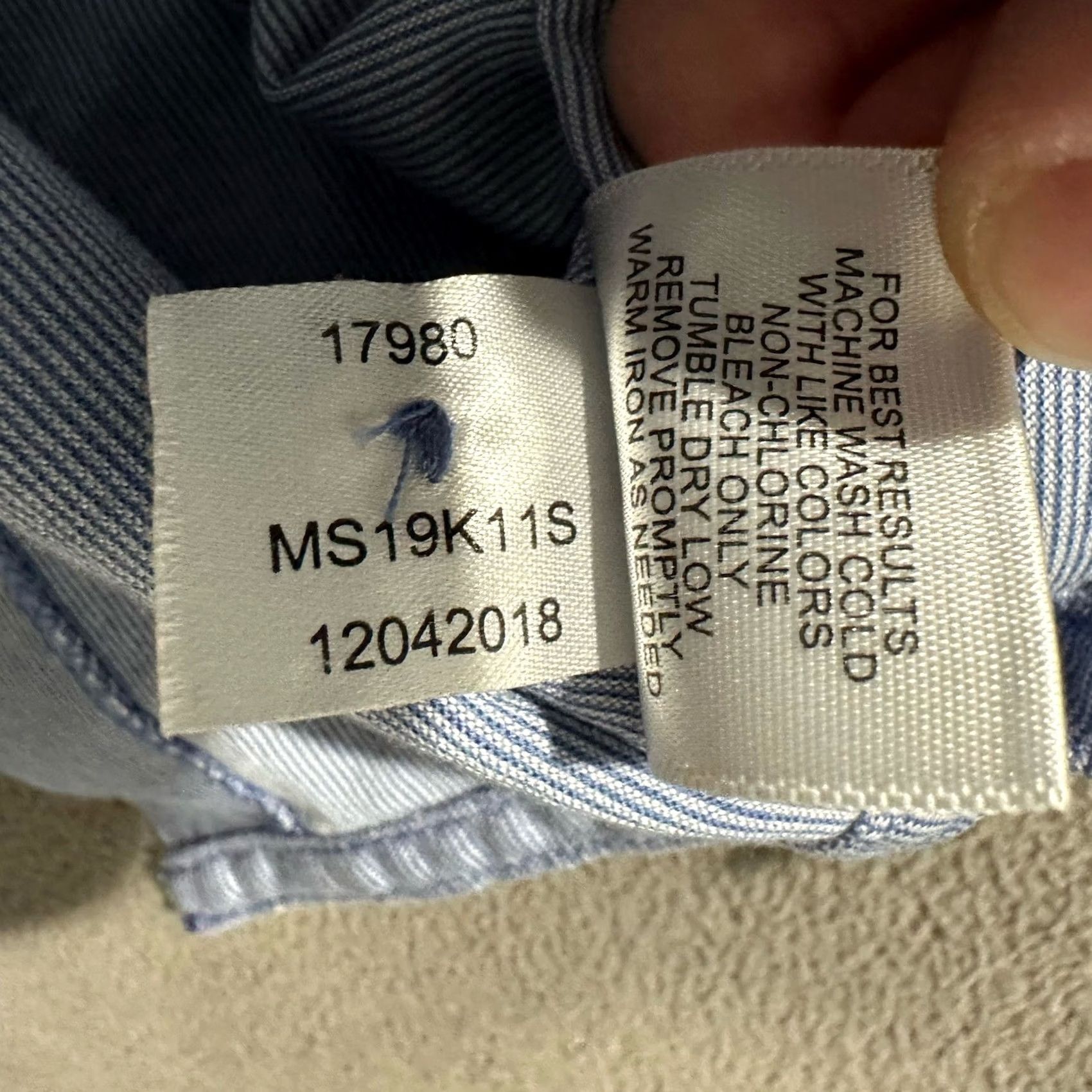 Peter Millar Peter Millar Golf Polo Shirt Mens Large Blue Striped Performance Stretch EUC Size US L / EU 52-54 / 3 - 6 Thumbnail