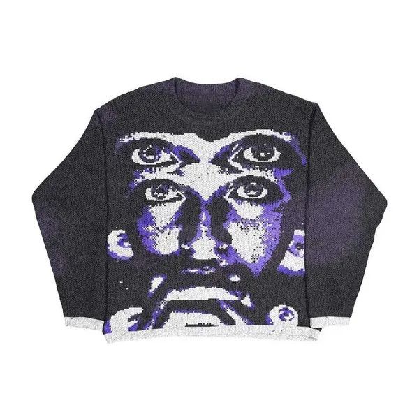 VIBE Retro Goth High Street Star Sweater Size US M / EU 48-50 / 2 - 3 Thumbnail
