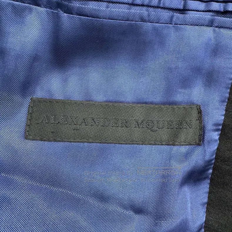 Alexander McQueen Alexander Mcqueen Blue stitched suit jacket Size 50R - 3 Thumbnail