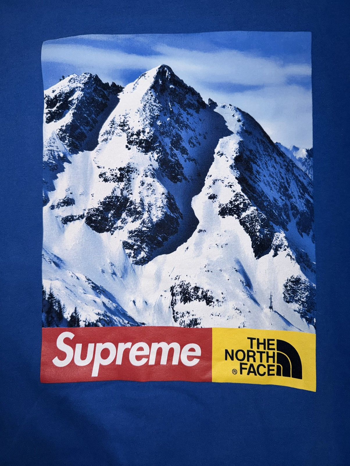 Supreme × The North Face Supreme x The North Face Mountain Blue Crewneck FW17 Size US M / EU 48-50 / 2 - 4 Thumbnail