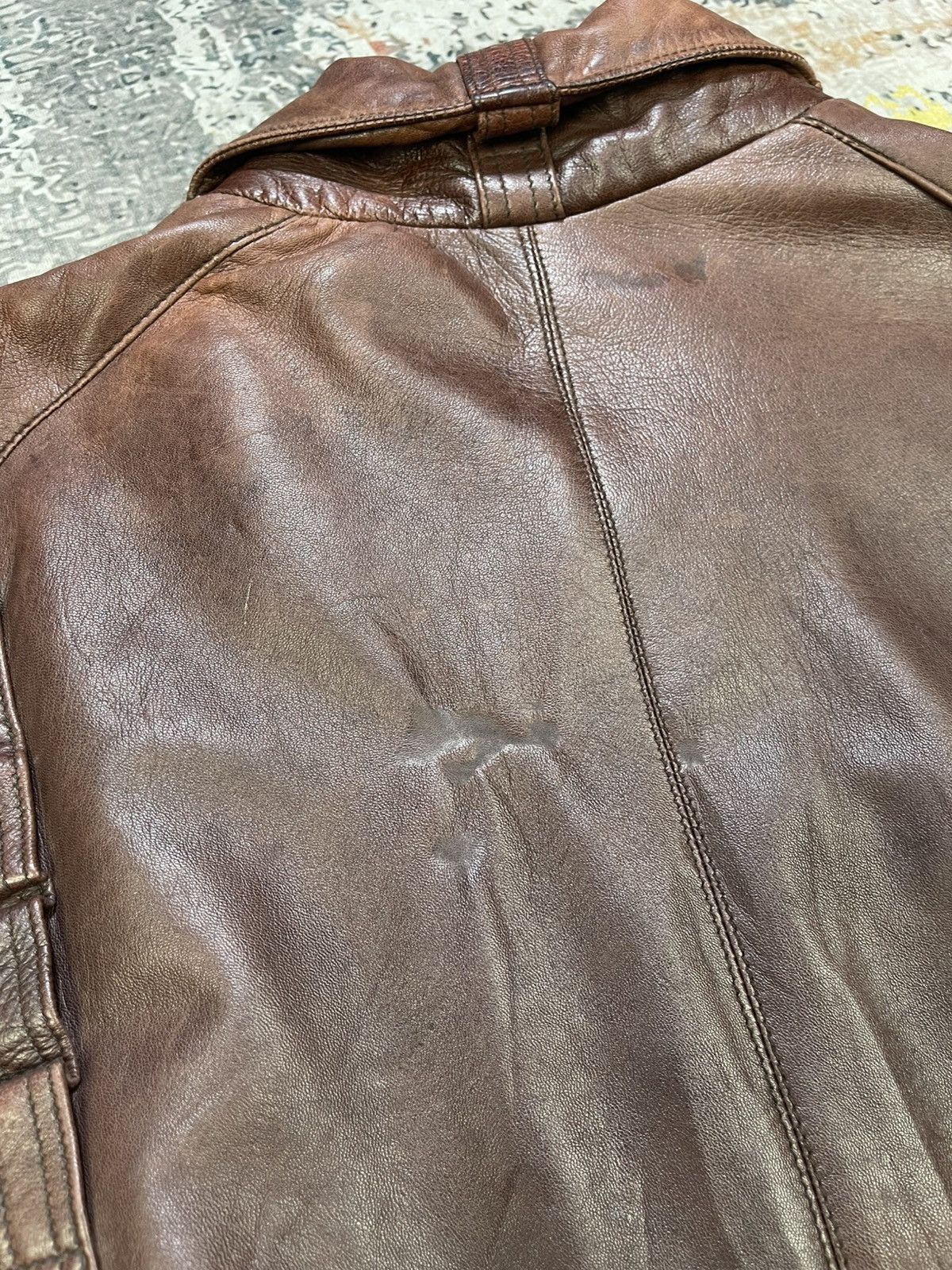 Genuine Leather Vtg Leather Bomber Detachable Sleeve Utilitarian Jacket Size US M / EU 48-50 / 2 - 13 Thumbnail